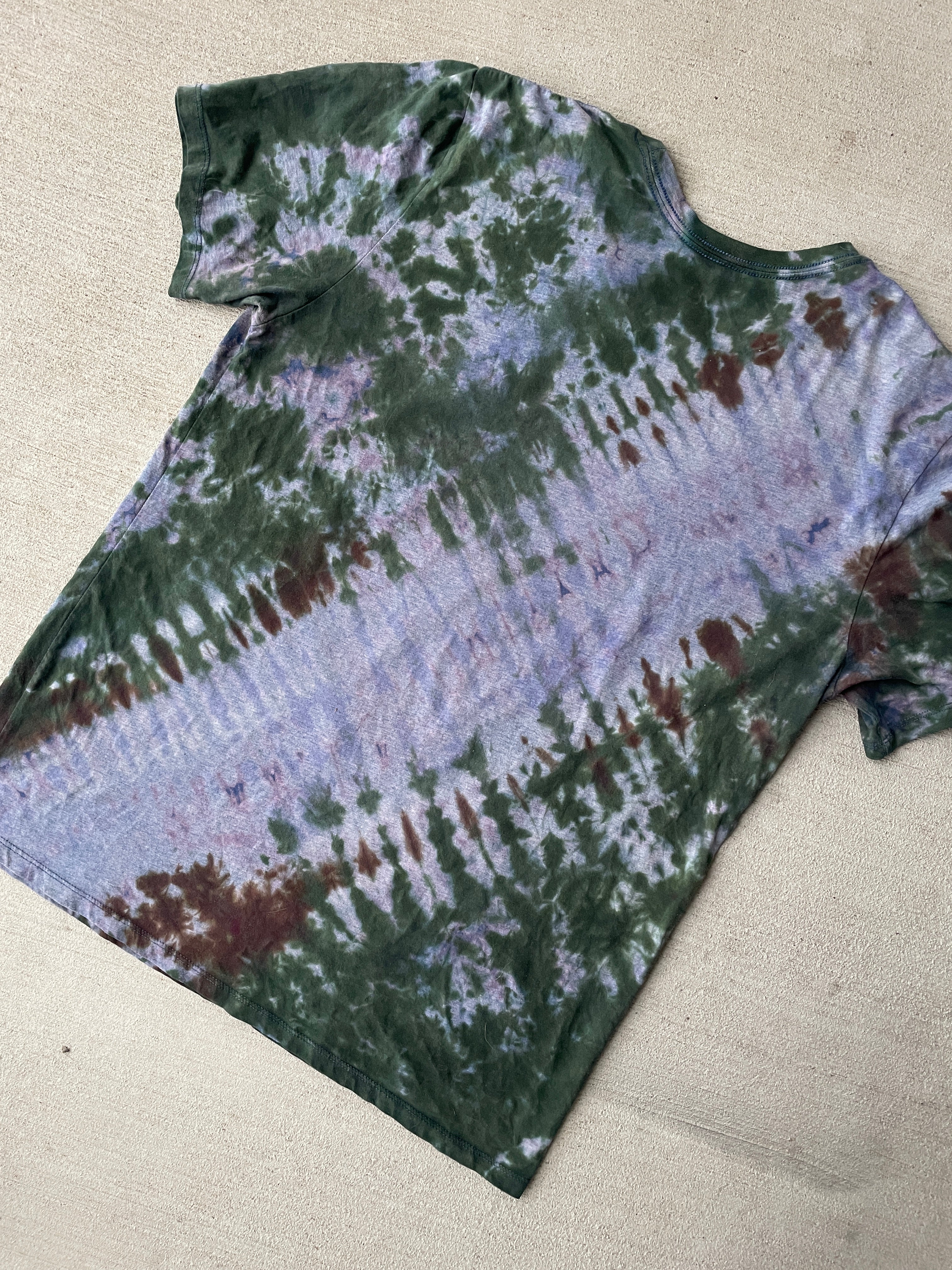 2XL Men’s Darth Vader Handmade Tie Dye T-Shirt | Star Wars Earth Tones Reverse Tie Dye Short Sleeve