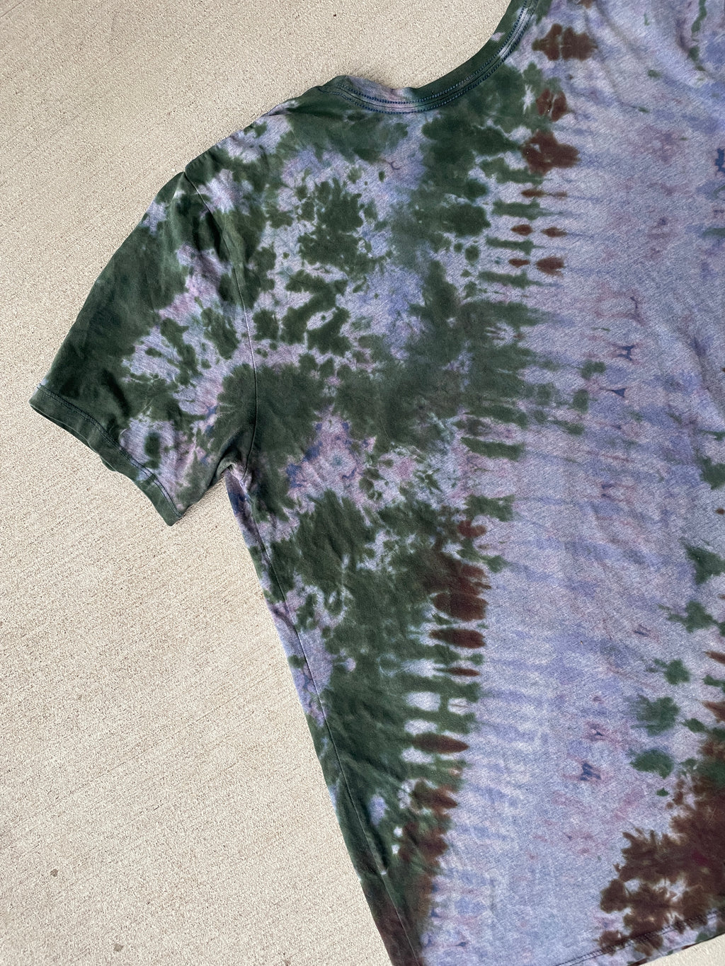 2XL Men’s Darth Vader Handmade Tie Dye T-Shirt | Star Wars Earth Tones Reverse Tie Dye Short Sleeve