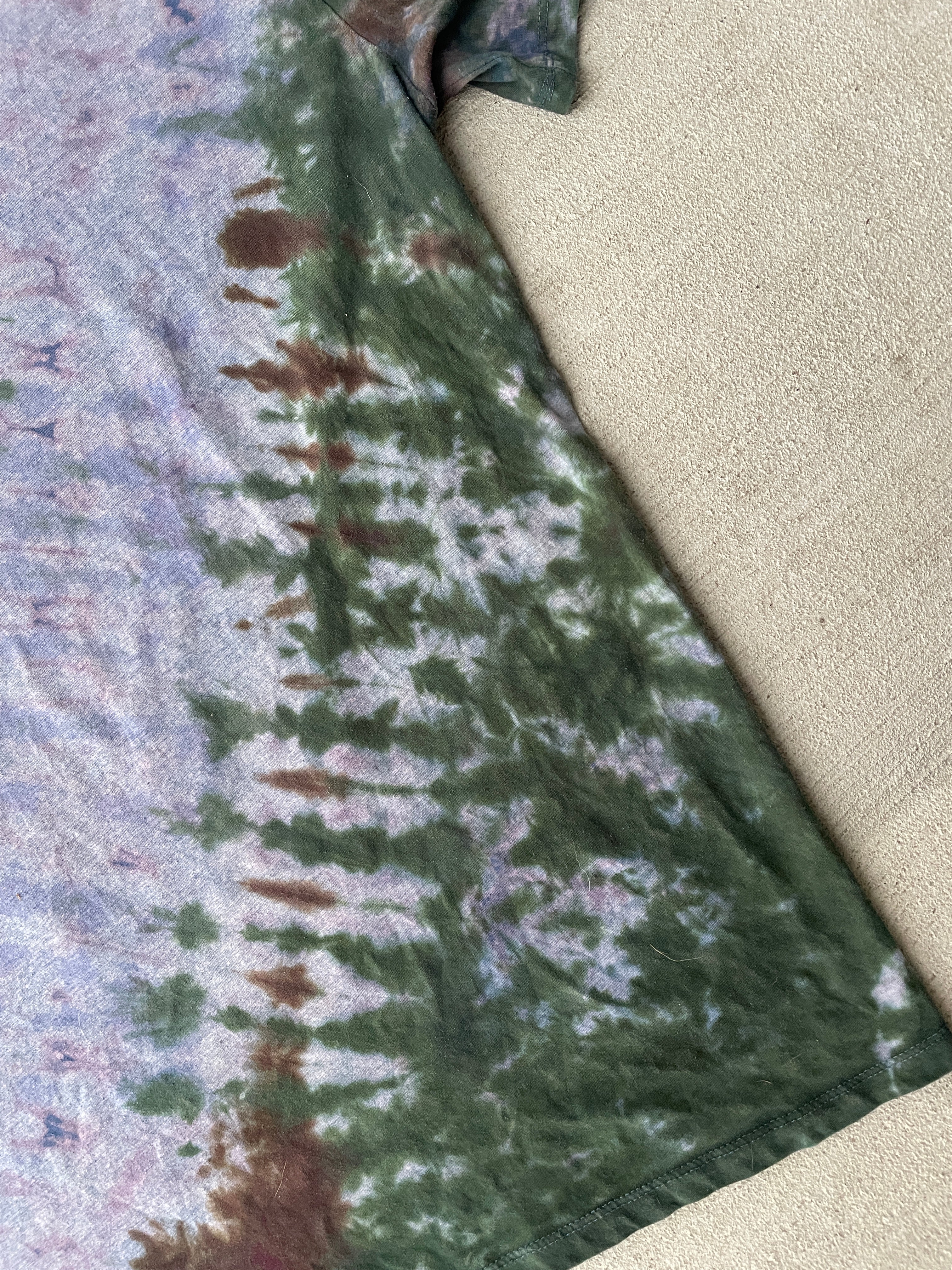 2XL Men’s Darth Vader Handmade Tie Dye T-Shirt | Star Wars Earth Tones Reverse Tie Dye Short Sleeve