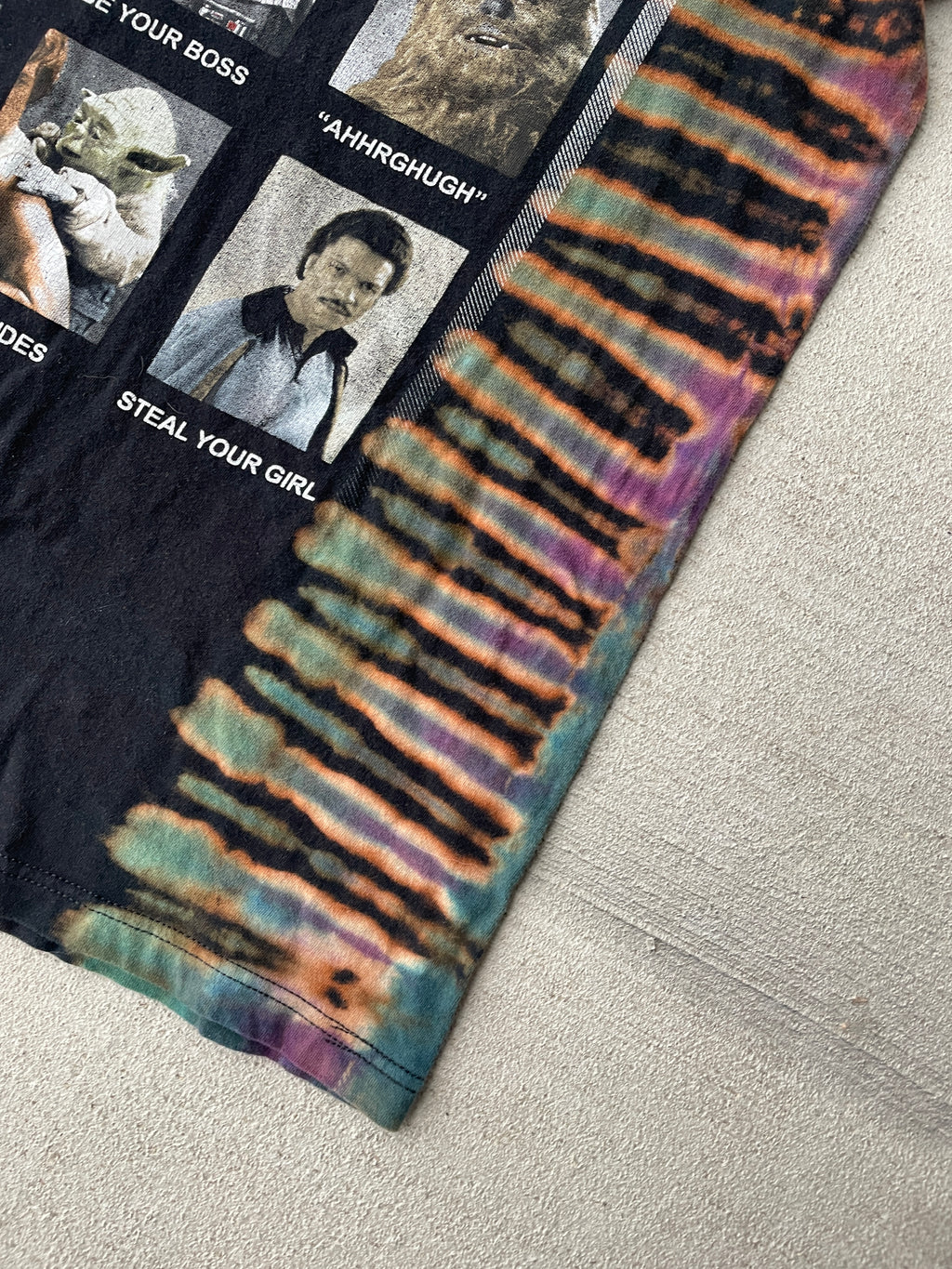 Small Men’s Star Wars Most Likely To… Handmade Tie Dye T-Shirt | Star Wars Characters Reverse Tie Dye Short Sleeve