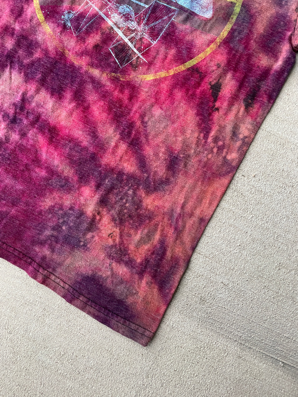 Small Men’s Star Wars Galaxy Dye Handmade Tie Dye T-Shirt | Reverse Galaxy Tie Dye Short Sleeve