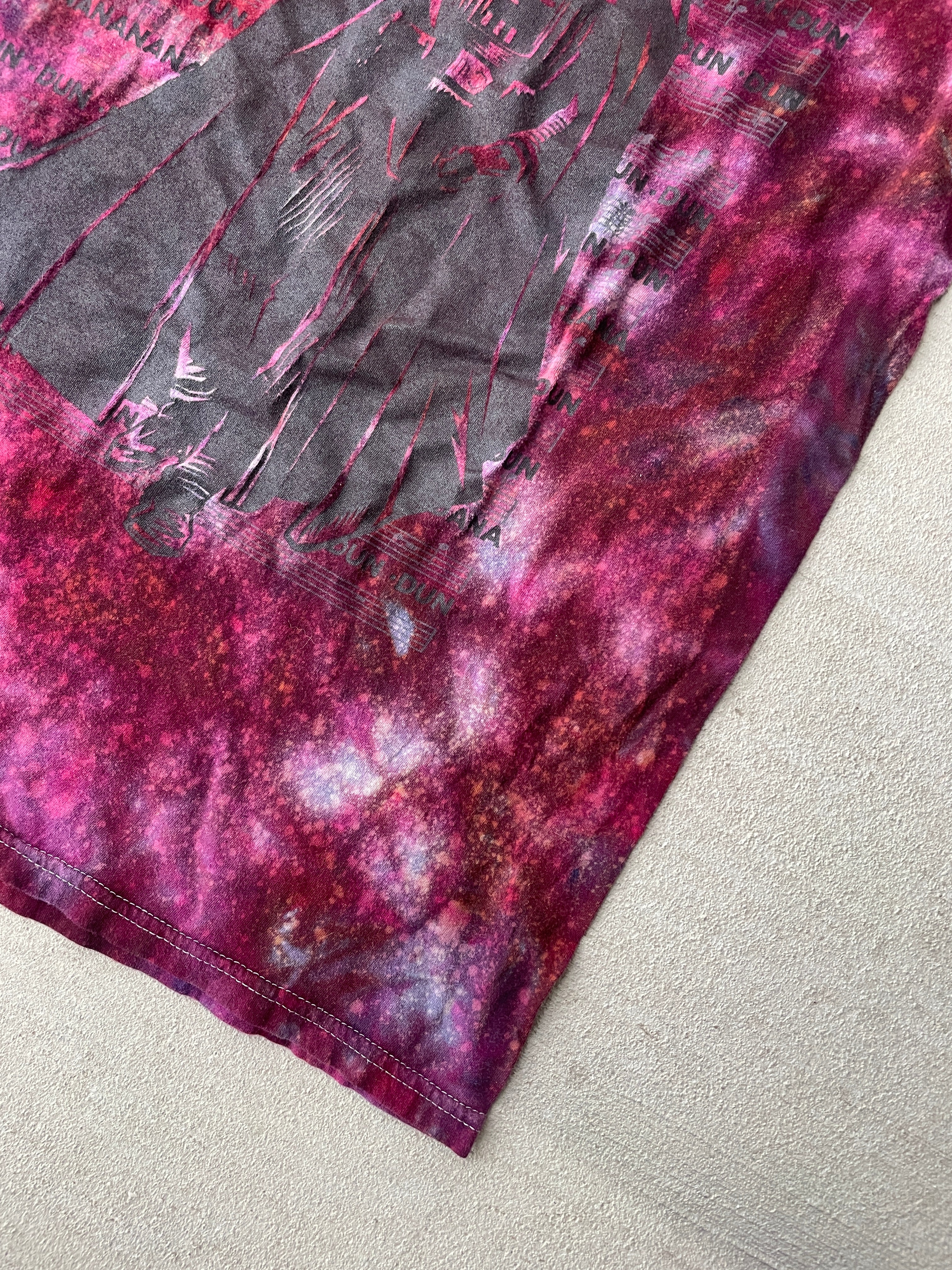 Medium Women’s Darth Vader The Imperial March Galaxy Dye Handmade Tie Dye T-Shirt | Star Wars Reverse Galaxy Tie Dye Short Sleeve