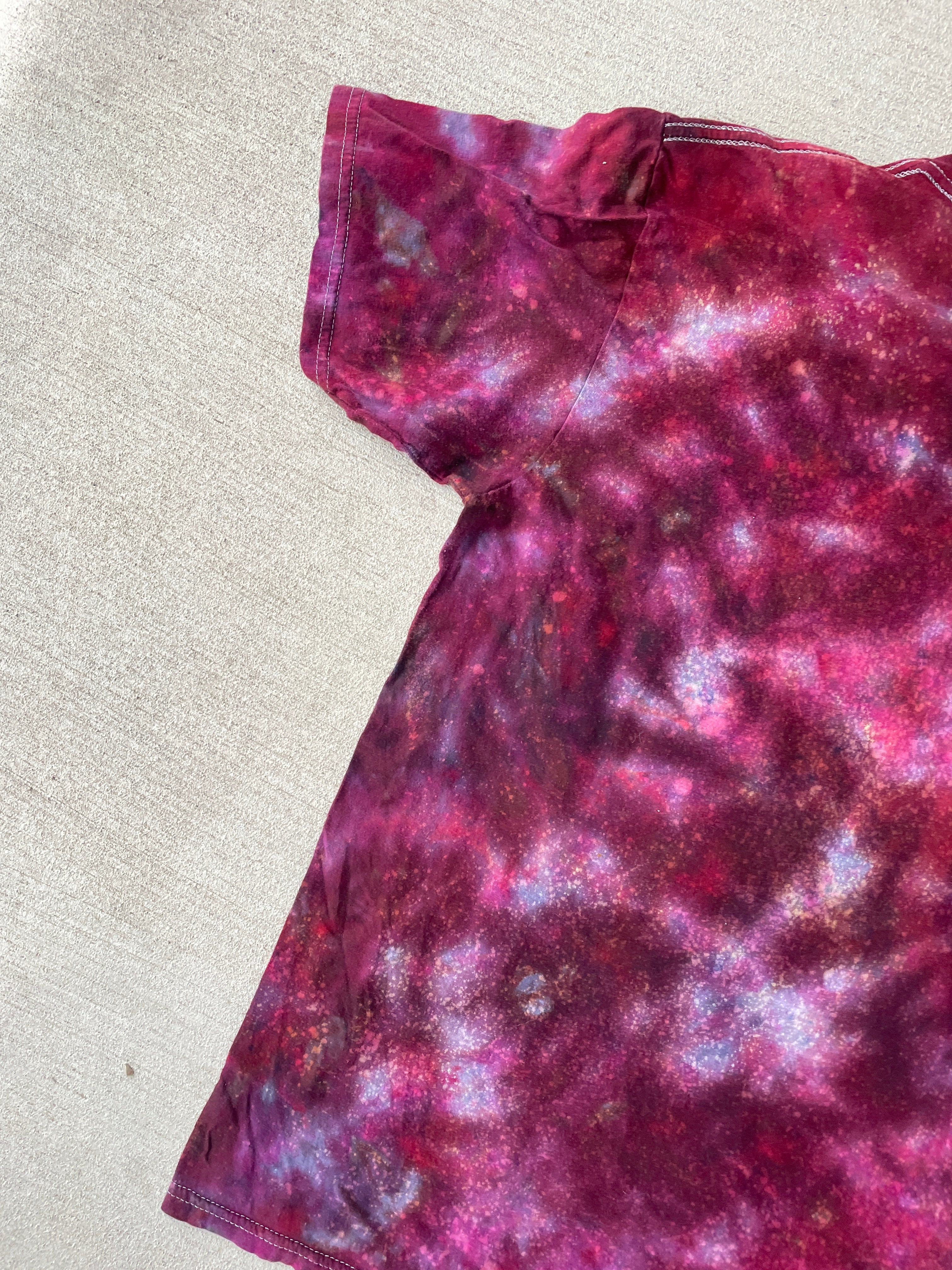 Medium Women’s Darth Vader The Imperial March Galaxy Dye Handmade Tie Dye T-Shirt | Star Wars Reverse Galaxy Tie Dye Short Sleeve