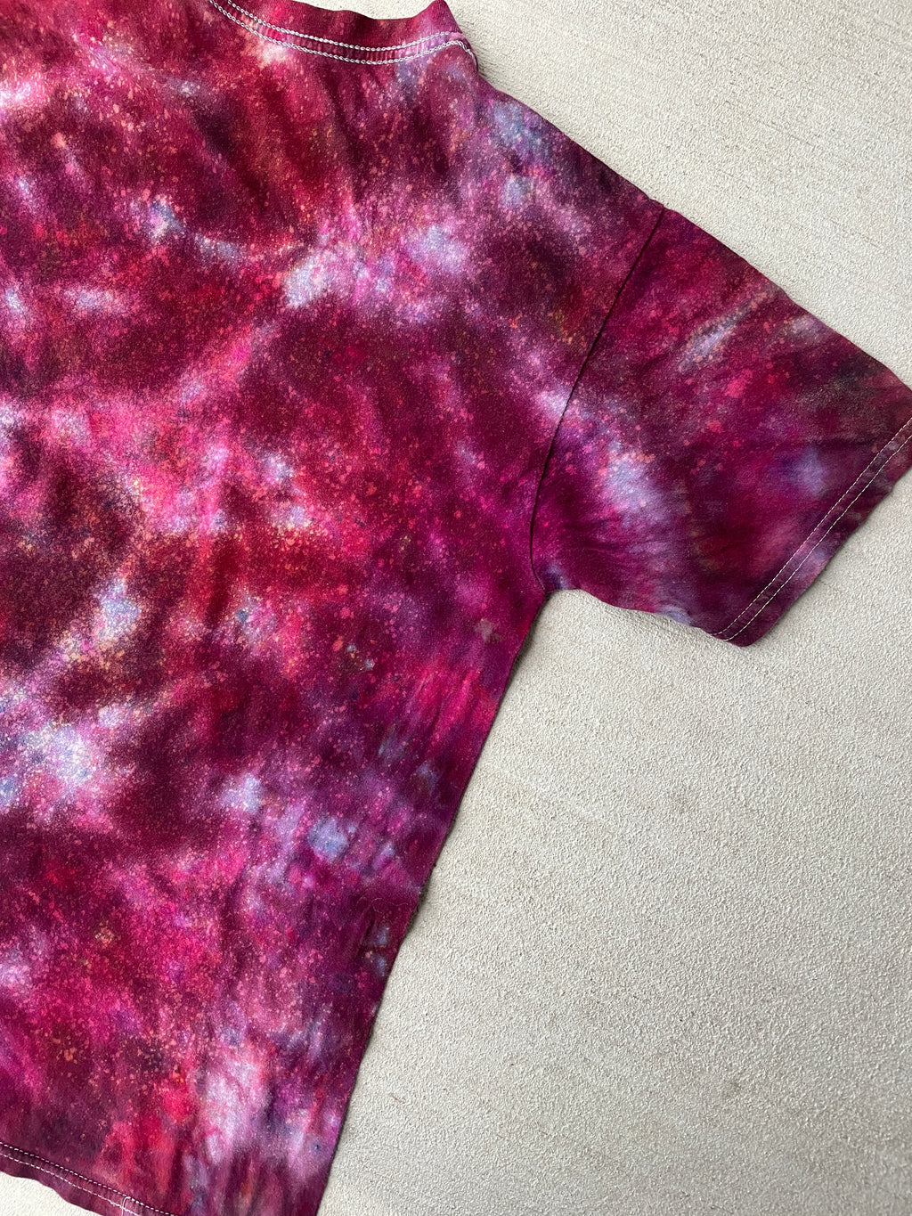 Medium Women’s Darth Vader The Imperial March Galaxy Dye Handmade Tie Dye T-Shirt | Star Wars Reverse Galaxy Tie Dye Short Sleeve