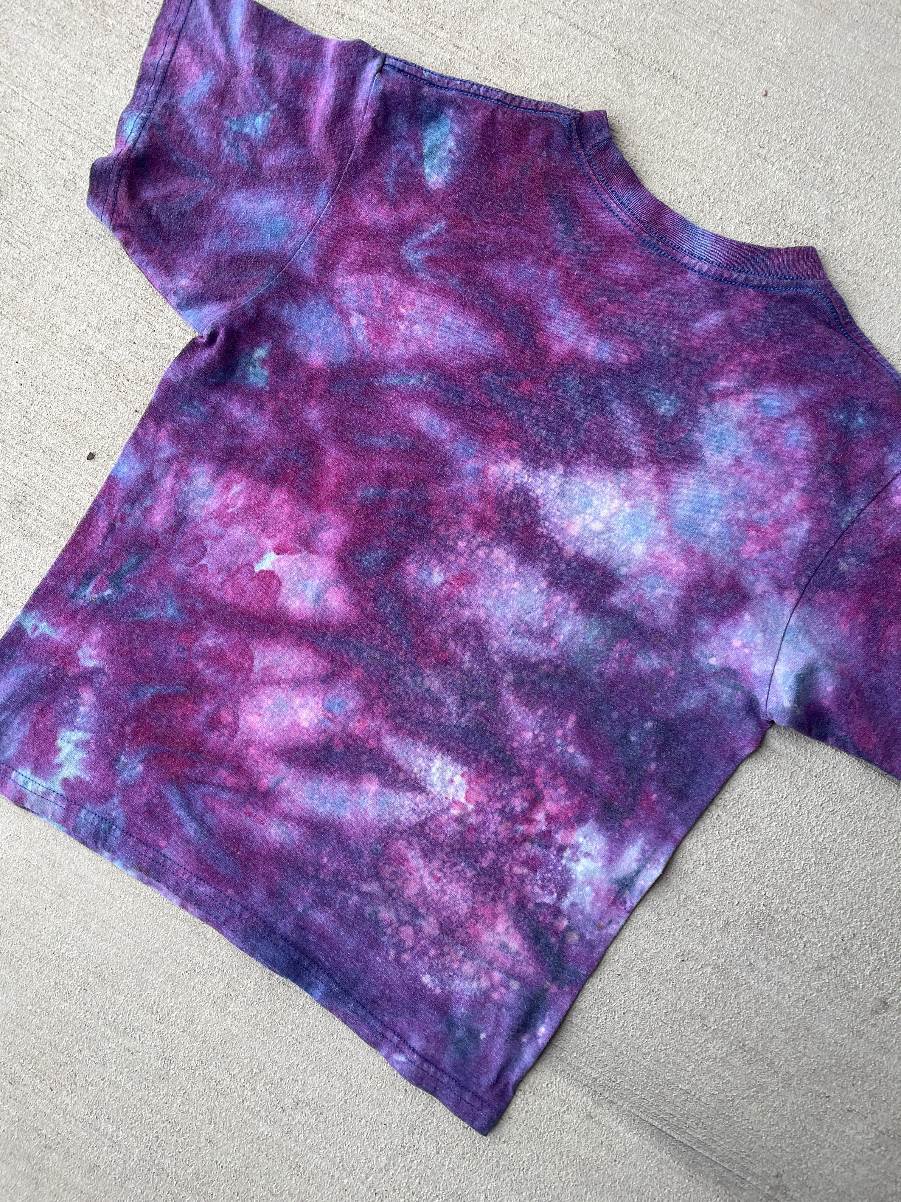 Medium Boys Youth BB8 Handmade Galaxy Tie Dye T-Shirt | Kids Star Wars Reverse Galaxy Tie Dye Short Sleeve