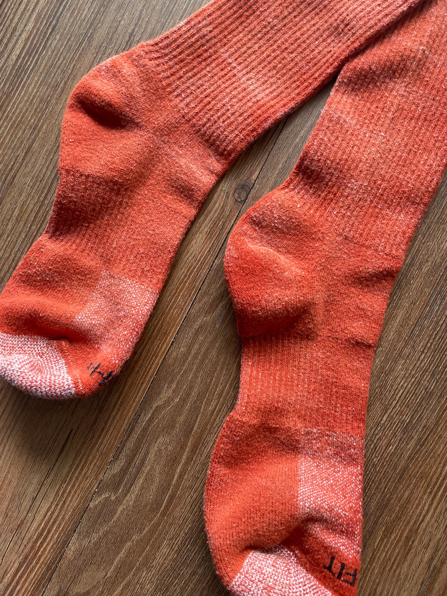 Terracotta Orange Tie Dye Nike Dri-FIT Everyday Plus Training Socks - Size Medium (Men's 6-8/Women's 7-10)