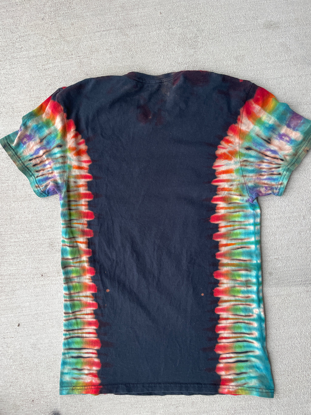 Large Men’s Star Wars Space Ship Handmade Tie Dye T-Shirt | Reverse Galaxy Tie Dye Short Sleeve