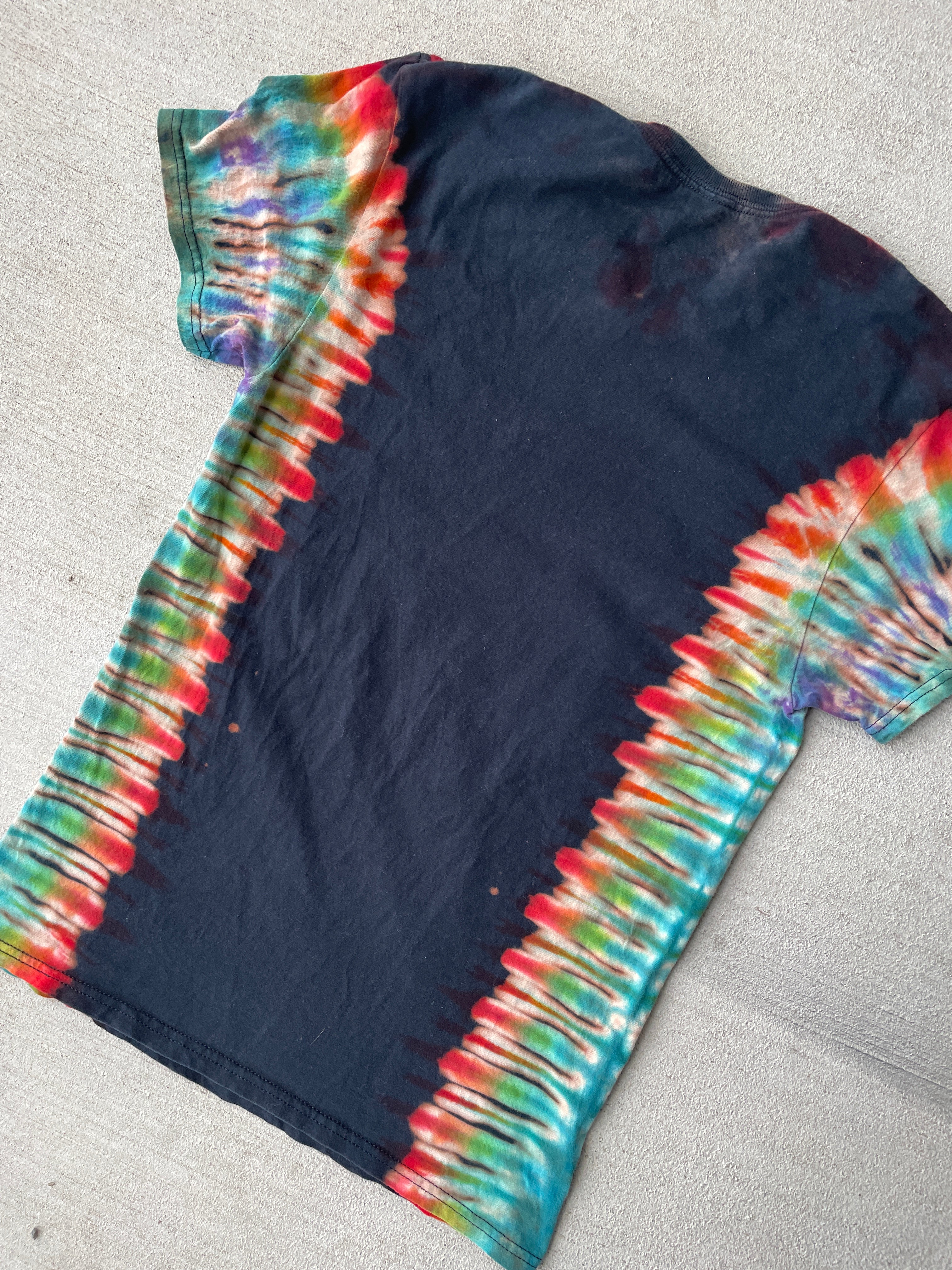 Large Men’s Star Wars Space Ship Handmade Tie Dye T-Shirt | Reverse Galaxy Tie Dye Short Sleeve