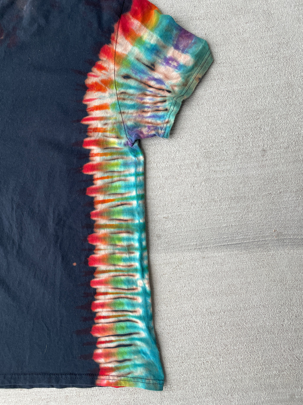 Large Men’s Star Wars Space Ship Handmade Tie Dye T-Shirt | Reverse Galaxy Tie Dye Short Sleeve