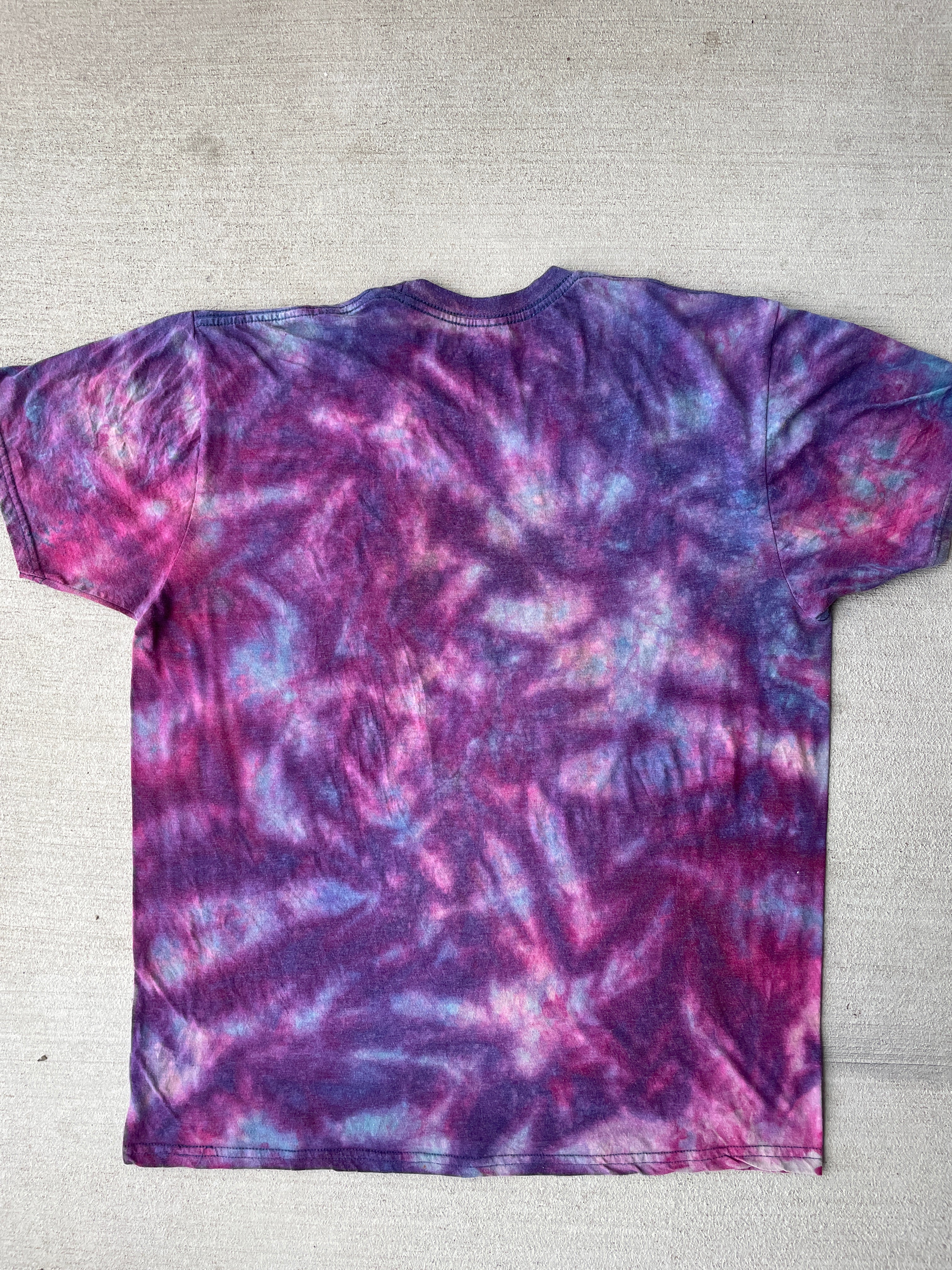 Large Men’s Star Wars Millennium Falcon Handmade Tie Dye T-Shirt | Reverse Galaxy Tie Dye Short Sleeve