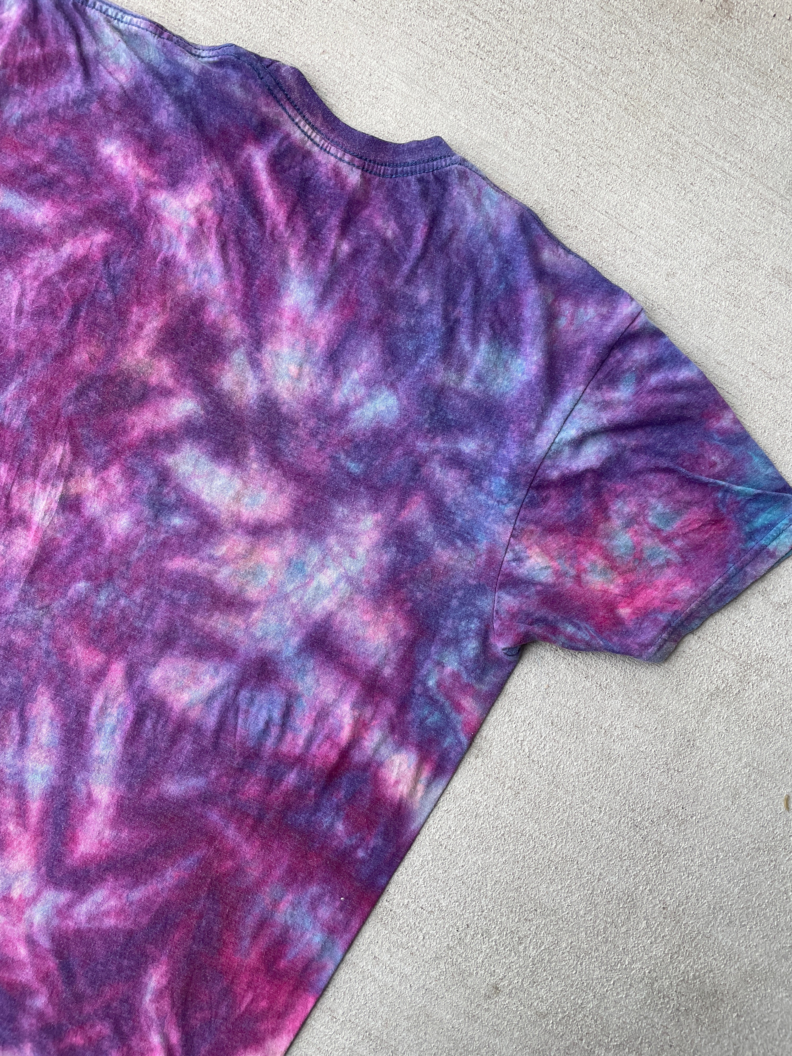 Large Men’s Star Wars Millennium Falcon Handmade Tie Dye T-Shirt | Reverse Galaxy Tie Dye Short Sleeve