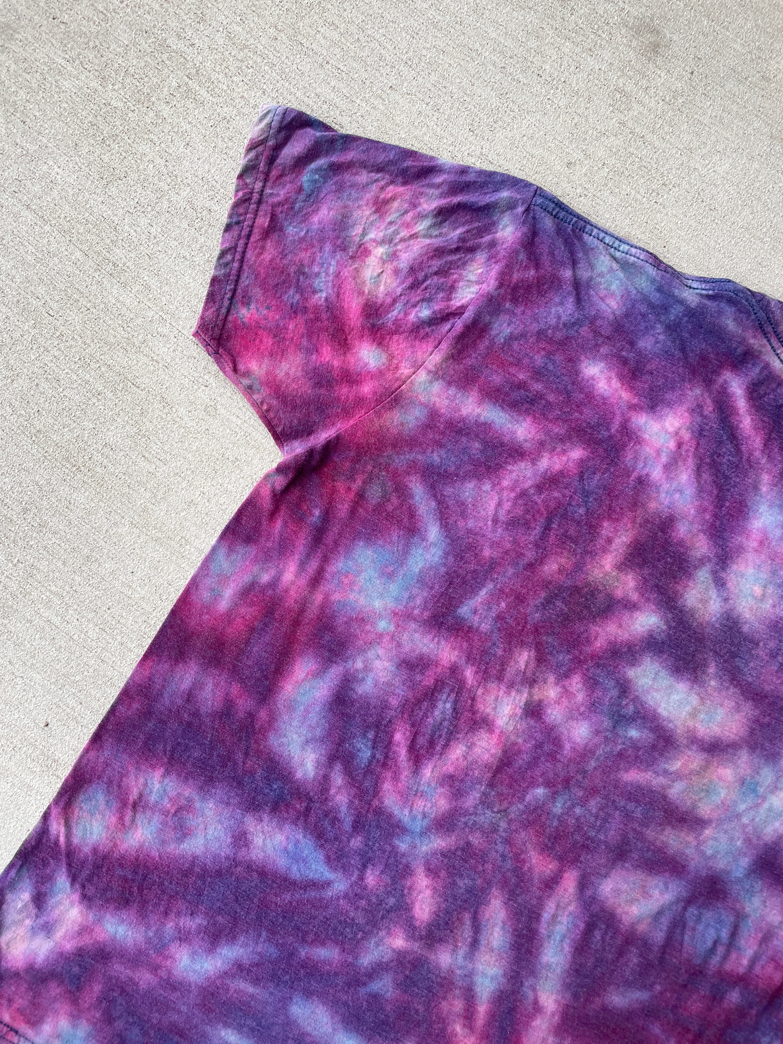 Large Men’s Star Wars Millennium Falcon Handmade Tie Dye T-Shirt | Reverse Galaxy Tie Dye Short Sleeve