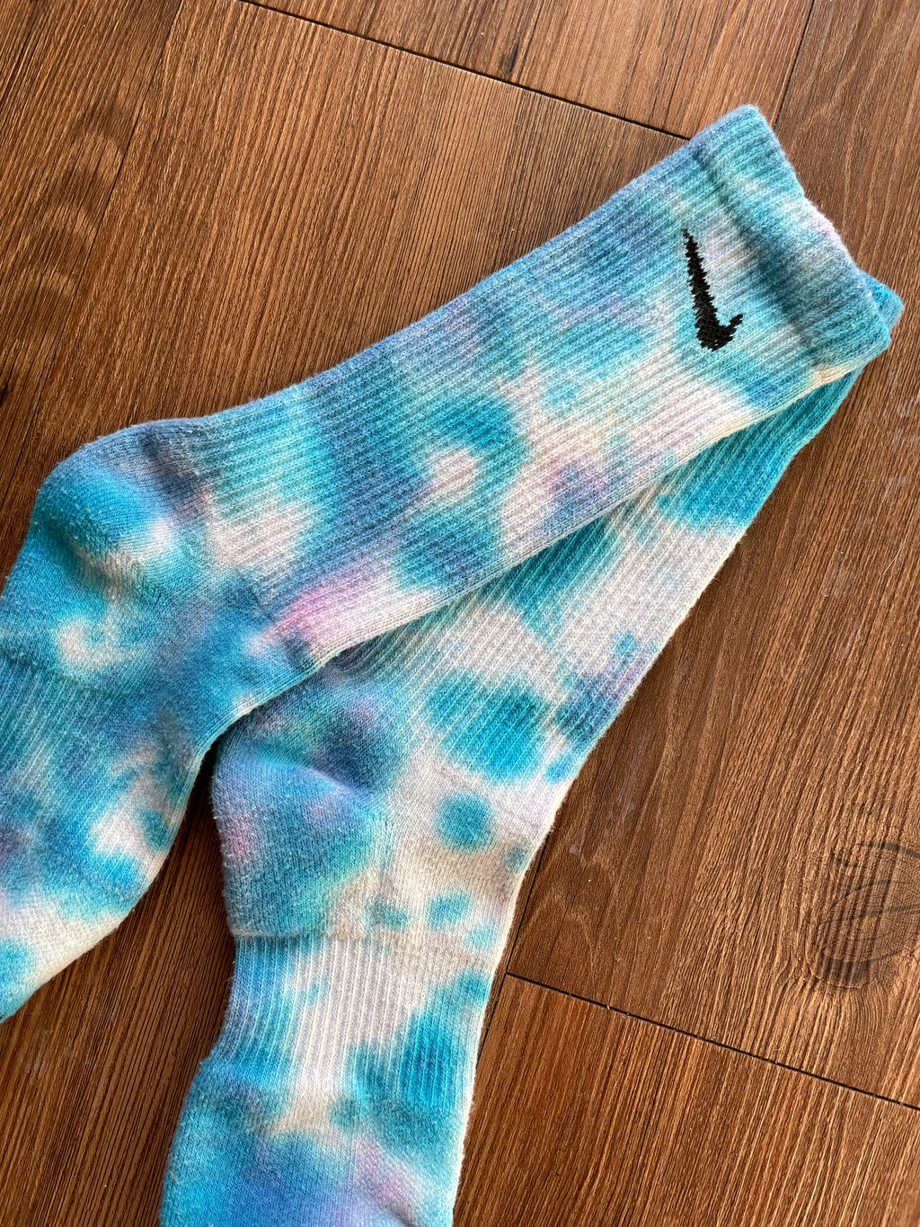 Blue Tie Dye Nike Dri-FIT Everyday Plus Training Socks - Size Medium (Men's 6-8/Women's 7-10)