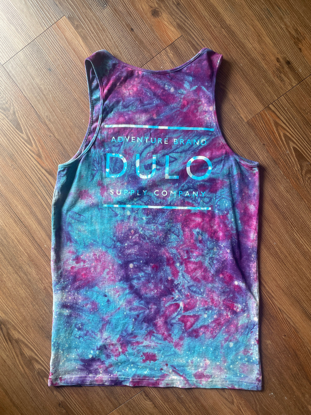 Small Men’s Dulo Supply Co. Handmade Galaxy Tie Dye Tank Top | Summer Galaxy Dye Sleeveless Shirt