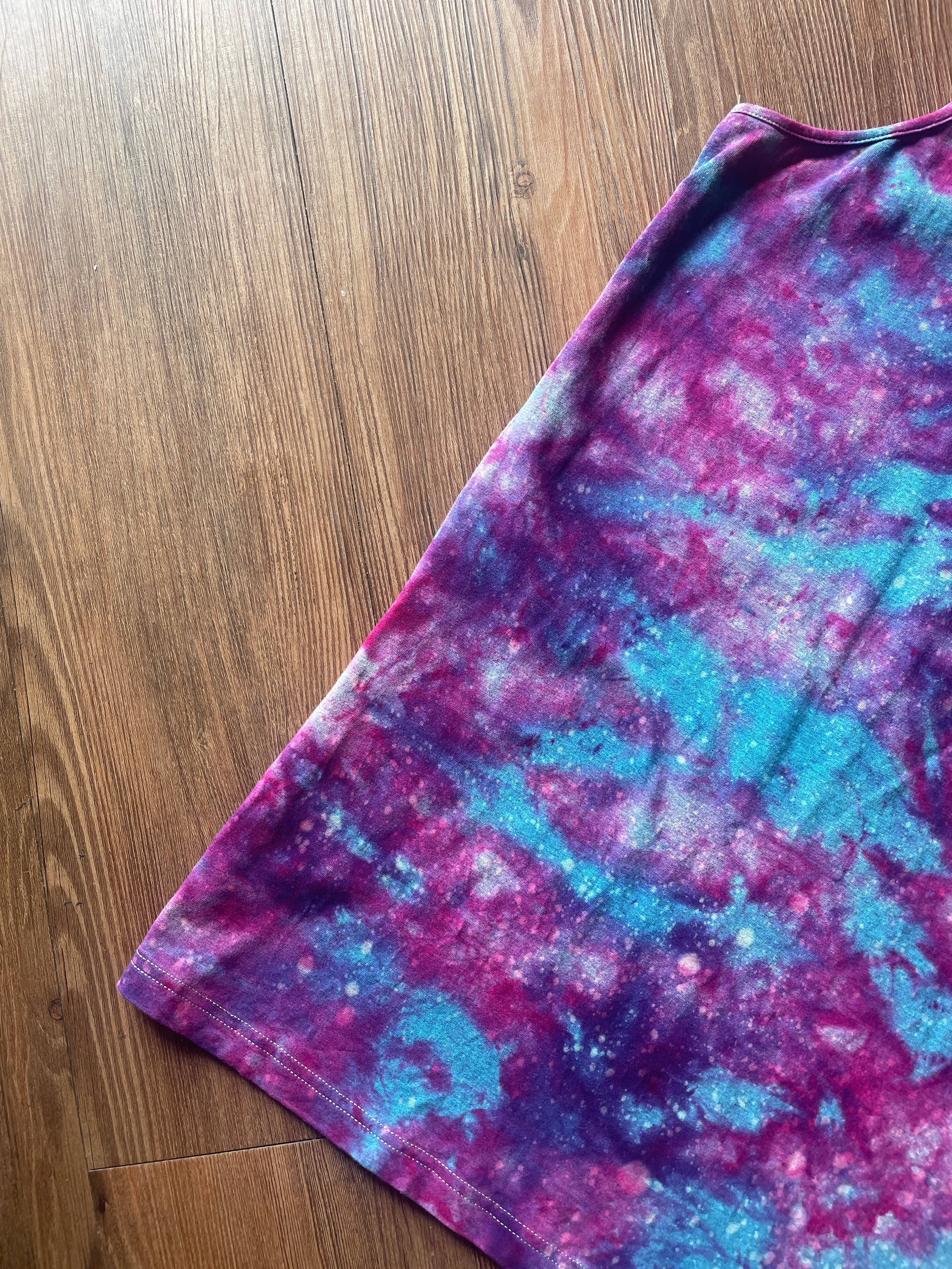 Small Men’s Dulo Supply Co. Handmade Galaxy Tie Dye Tank Top | Summer Galaxy Dye Sleeveless Shirt