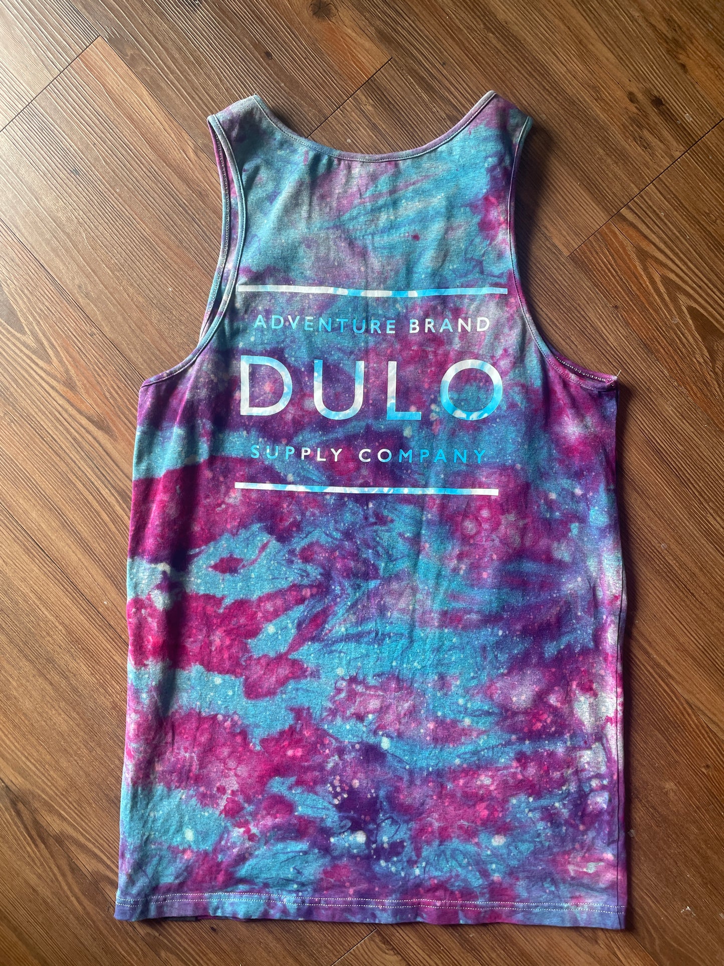 Small Men’s Dulo Supply Co. Handmade Galaxy Tie Dye Tank Top | Summer Galaxy Dye Sleeveless Shirt
