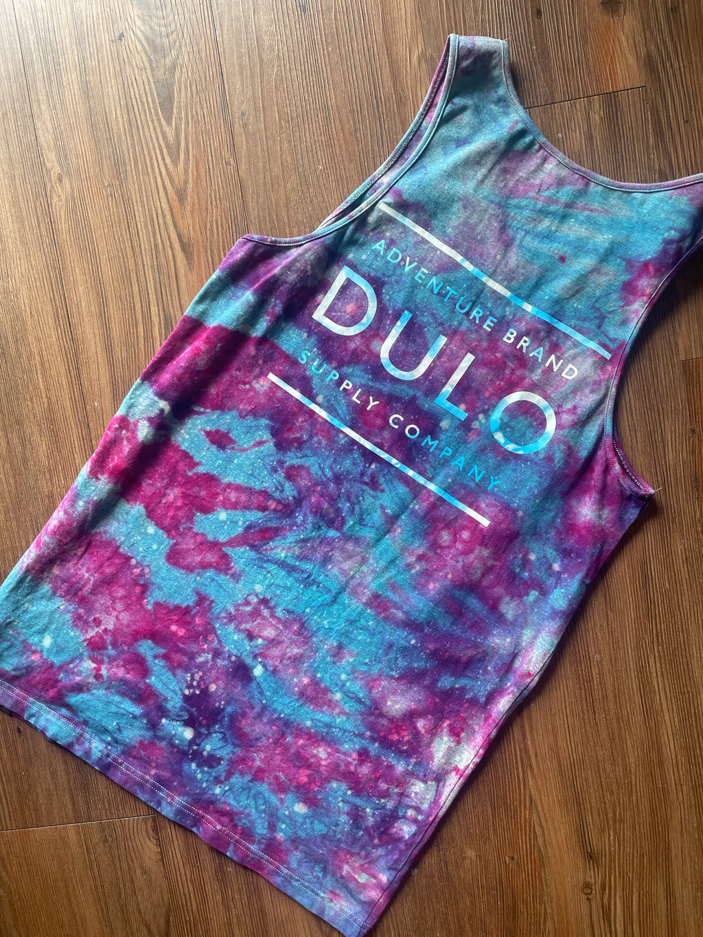 Small Men’s Dulo Supply Co. Handmade Galaxy Tie Dye Tank Top | Summer Galaxy Dye Sleeveless Shirt