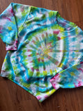 MEDIUM Men’s Bugs Bunny Looney Tunes Handmade Tie Dye Sweatshirt | One-Of-a-Kind Multicolor LongSleeve