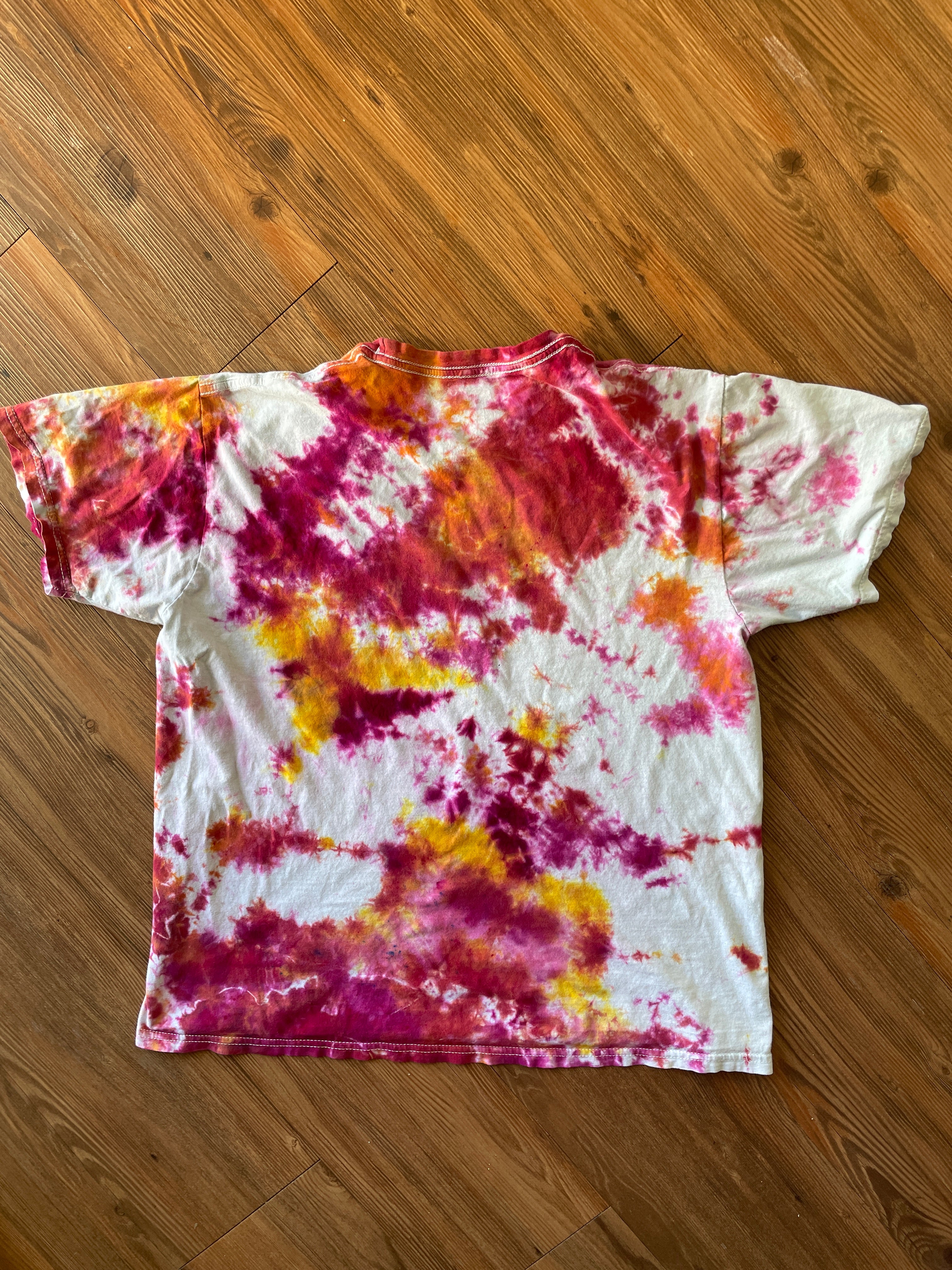 LARGE Unisex Princess Leia Mona Lisa Handmade Tie Dye T-Shirt | One-Of-A-Kind Star Wars Short Sleeve Tee