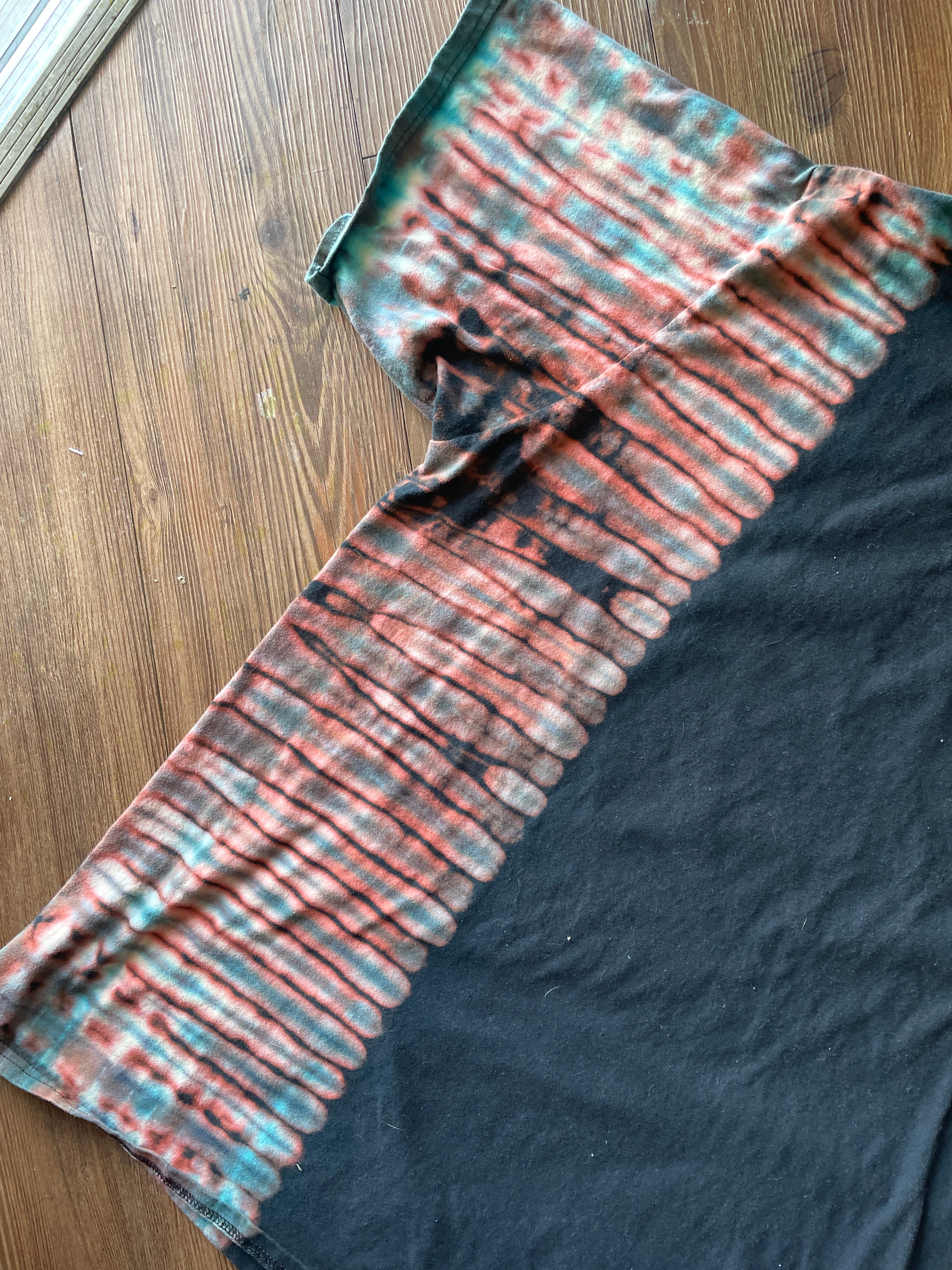 3XL Men’s Ruth Bader Ginsburg Quote Handmade Reverse Tie Dye T-Shirt | One-Of-a-Kind Black and Blue Short Sleeve