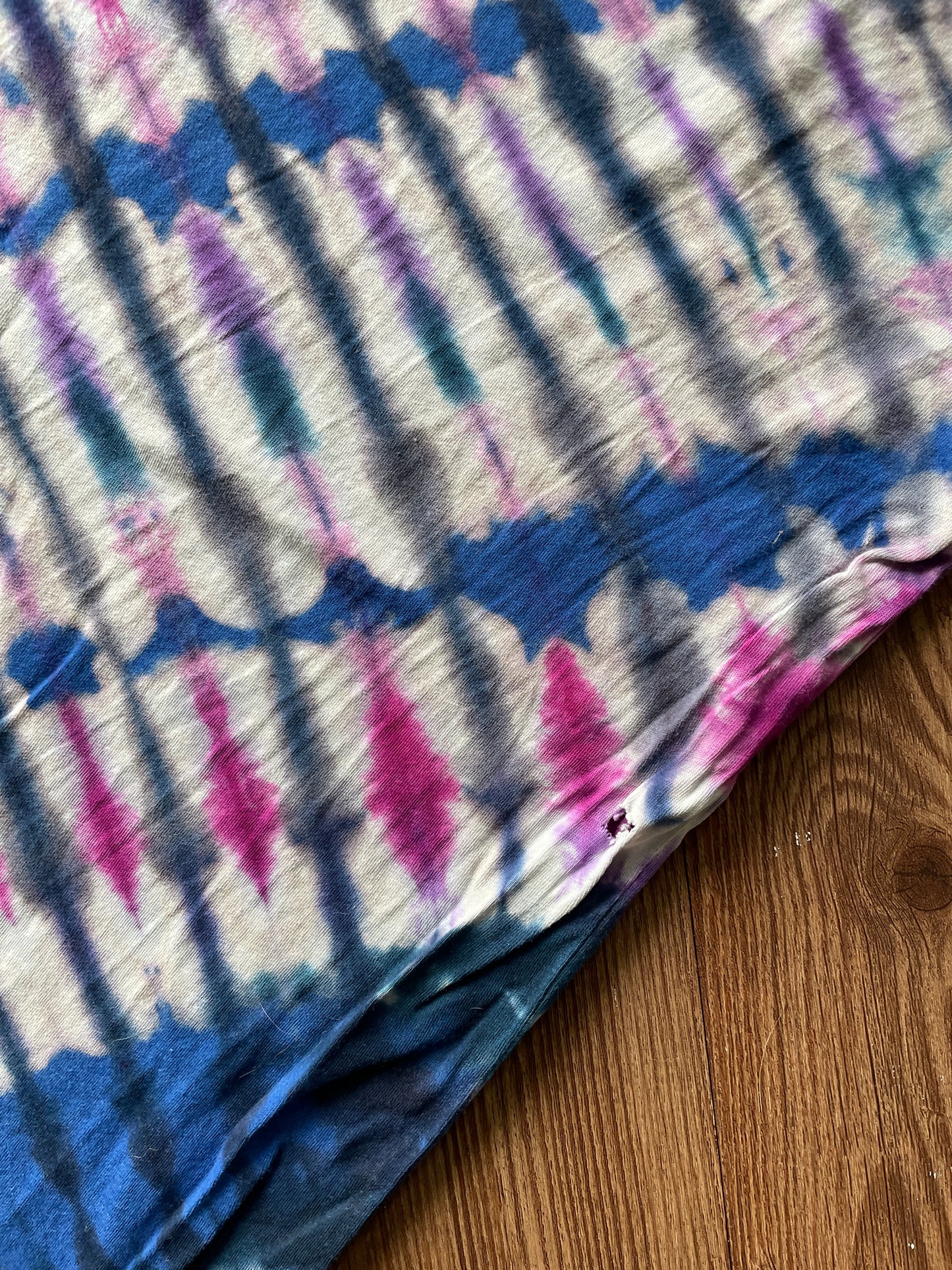 MEDIUM Men’s Treevy Yeti Handmade Tie Dye T-Shirt | One-Of-a-Kind Blue, Black, and PurpleShort Sleeve