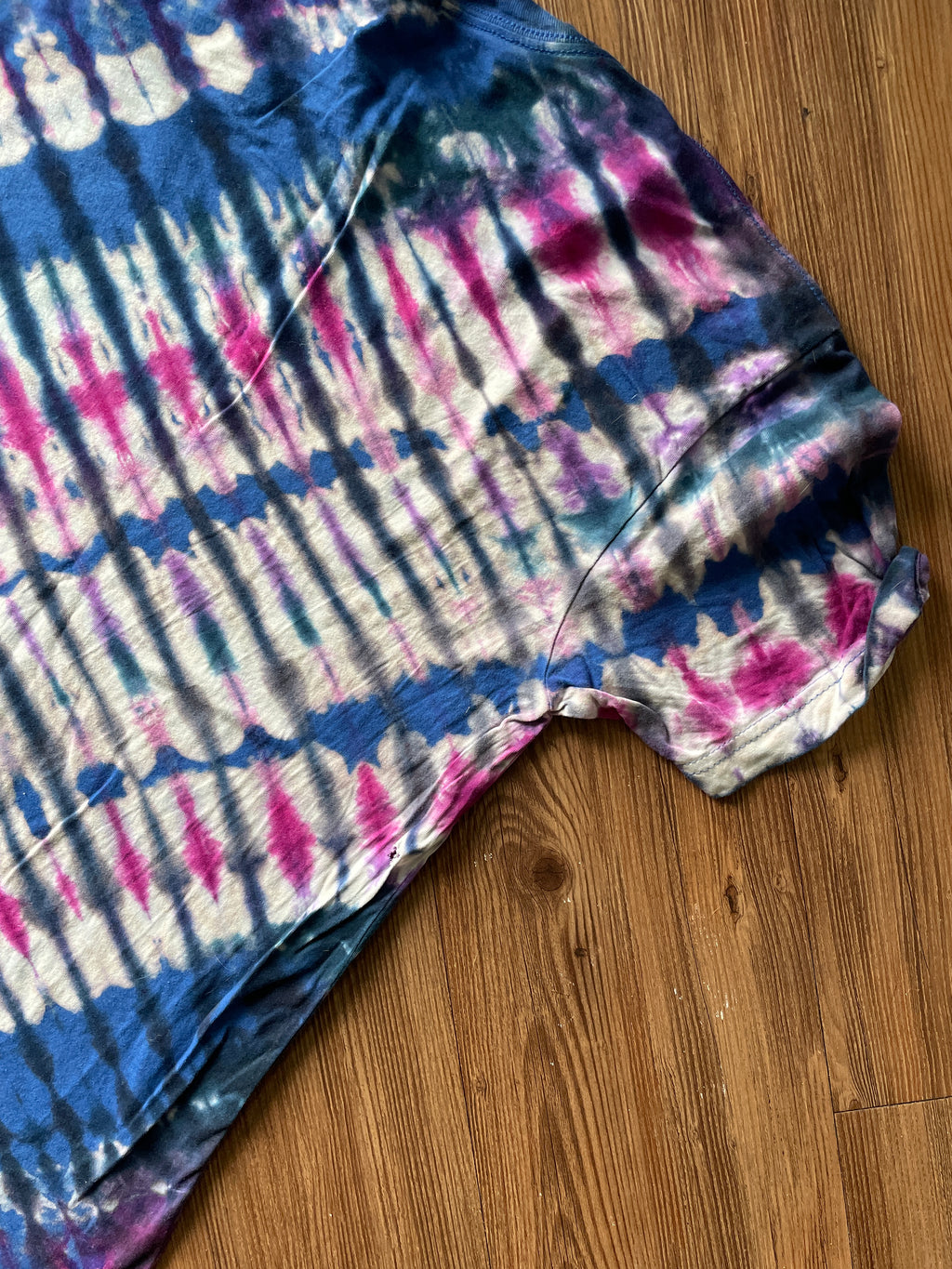 MEDIUM Men’s Treevy Yeti Handmade Tie Dye T-Shirt | One-Of-a-Kind Blue, Black, and PurpleShort Sleeve