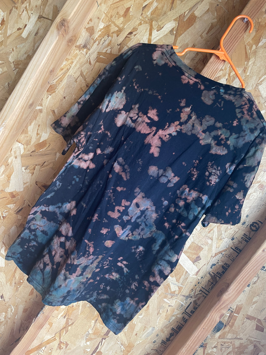 Large Men’s Do the Truffle Shuffle Handmade Tie Dye T-Shirt | The Goonies Reverse Dye Crumpled Tie Dye Short Sleeve