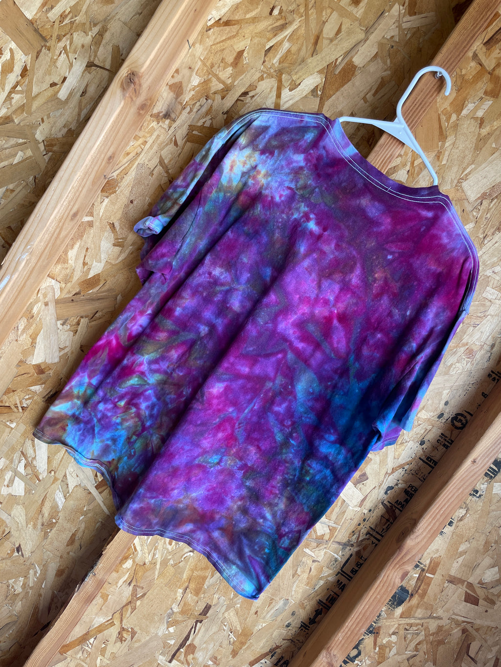 XL Men’s This Is My Good Side Handmade Tie Dye T-Shirt | Star Wars Baby Yoda Galaxy Tie Dye Short Sleeve