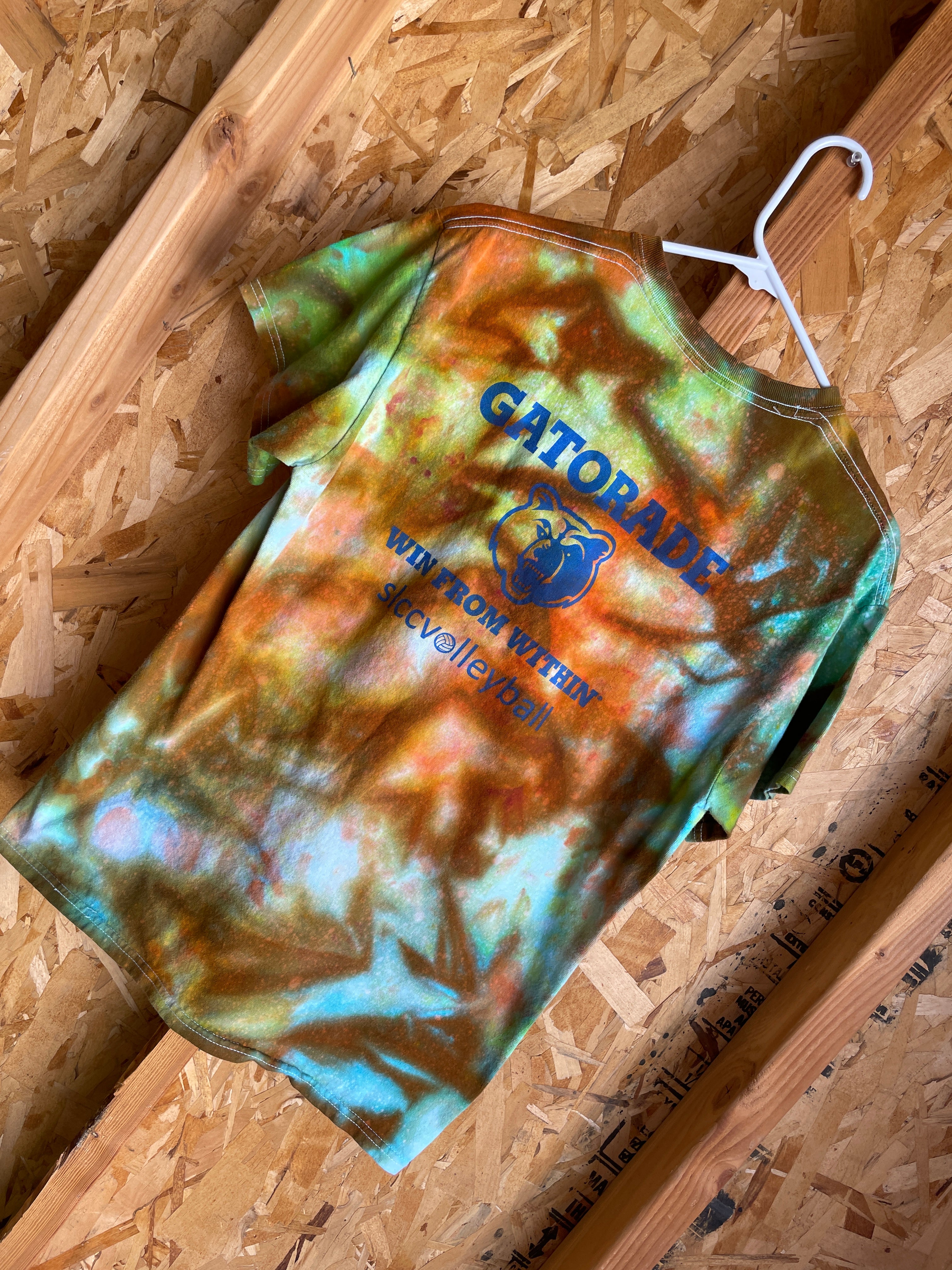 Medium Men’s Gatorade Handmade Tie Dye T-Shirt | Rainbow Galaxy Tie Dye Short Sleeve