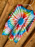 2XL Men's Rainbow Sunburst Tie Dye T-Shirt