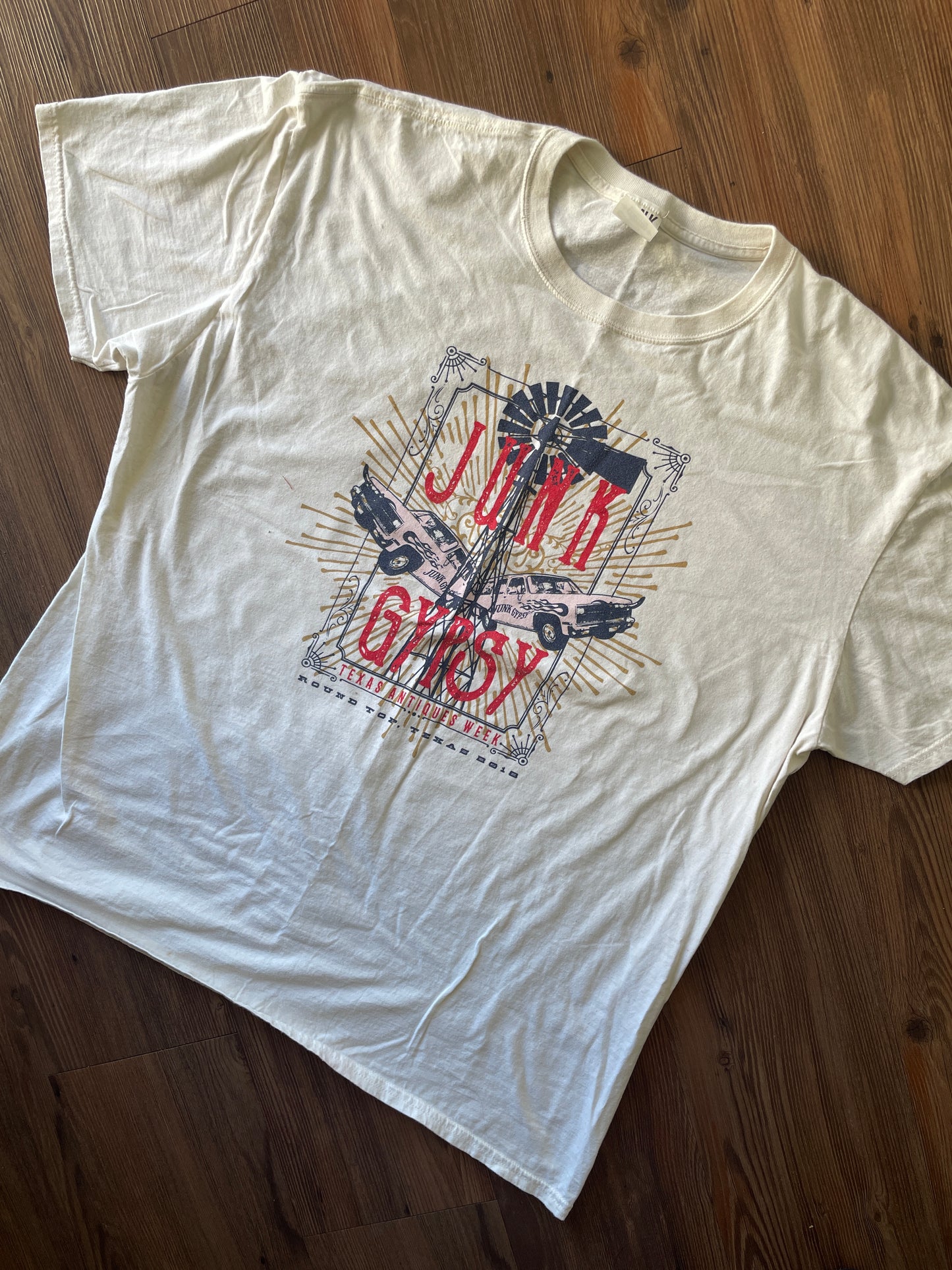 XXL Men's Junk Gypsy White Short Sleeve T-Shirt | READY TO TIE DYE