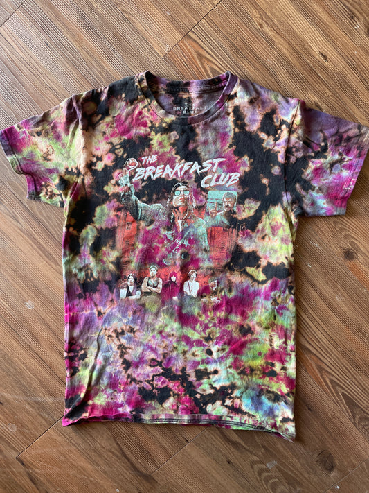 SMALL Men’s The Breakfast Club T-Shirt | Classic 80s Movie Characters Handmade Reverse Tie Dye Short Sleeve
