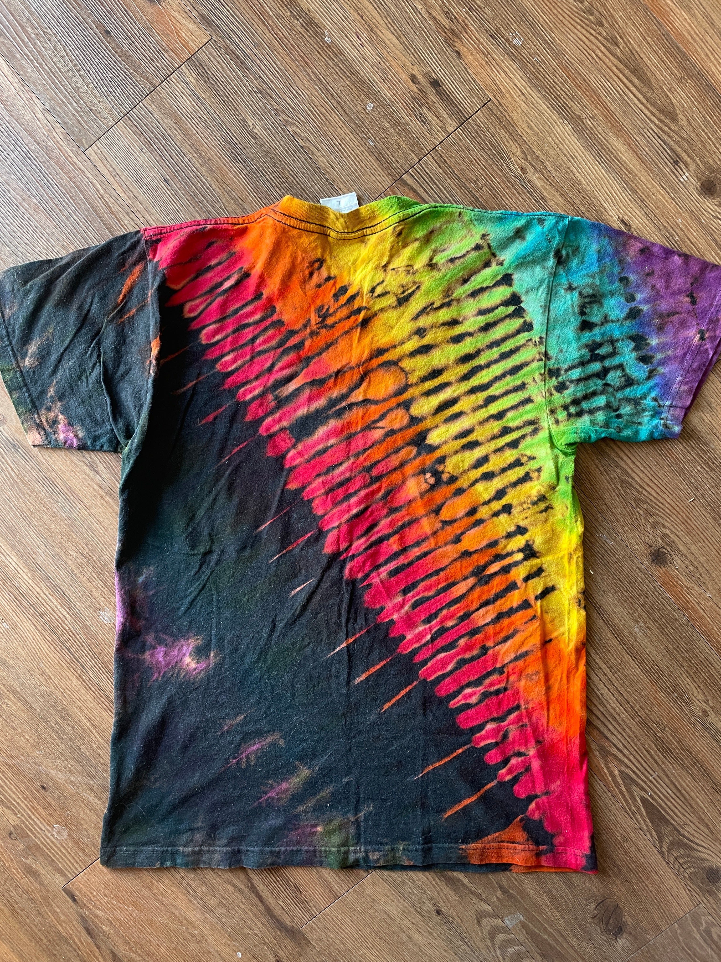 LARGE Men’s I Love New York Tie Dye T-Shirt | New York City Souvenir Reverse Tie Dye Short Sleeve