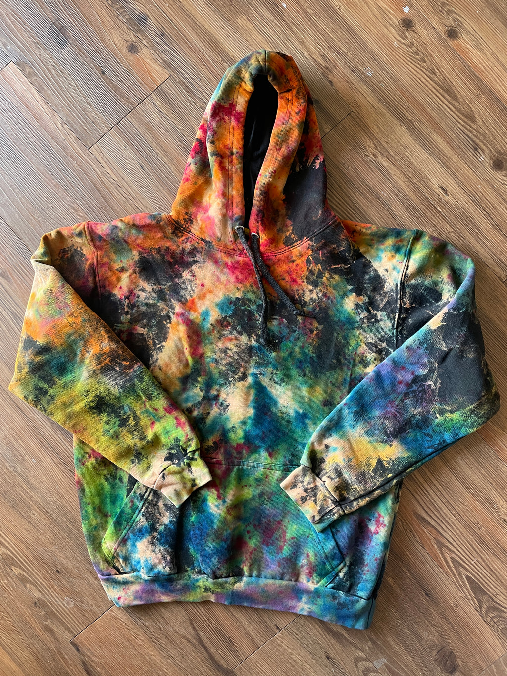 MEDIUM Men’s Some People Are Gay Get Over It! Reverse Tie Dye Sweatshirt | Rainbow LGBTQIA+ Pride Bleach Dye Hoodie