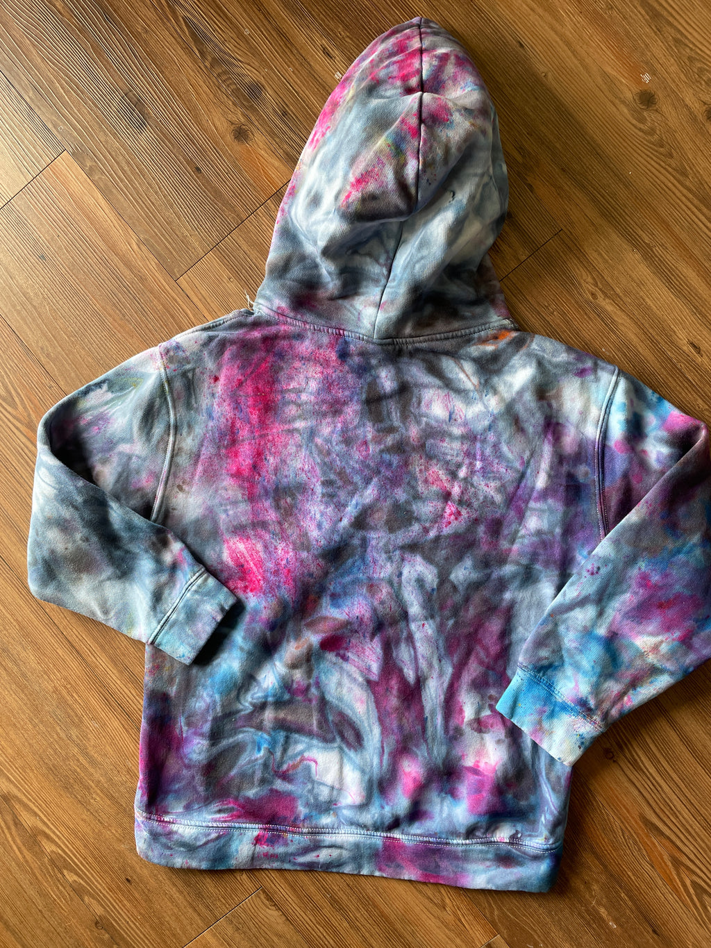 MEDIUM Women’s ZARA Galaxy Dye Tie Dye Sweatshirt | Blue and Purple Space Ice Dye Tie Dye Hoodie