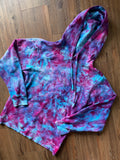 SMALL Men’s Surf Wyoming Galaxy Dye Tie Dye Sweatshirt | Geo Bison Blue and Purple Space Ice Dye Tie Dye Hoodie