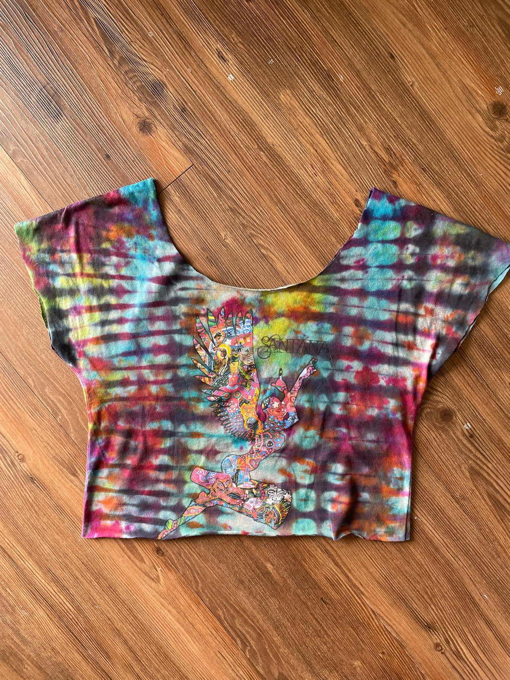 Small Women's Santana Tie Dye Crop Top | Star Wars Tie Dye Short Sleeve