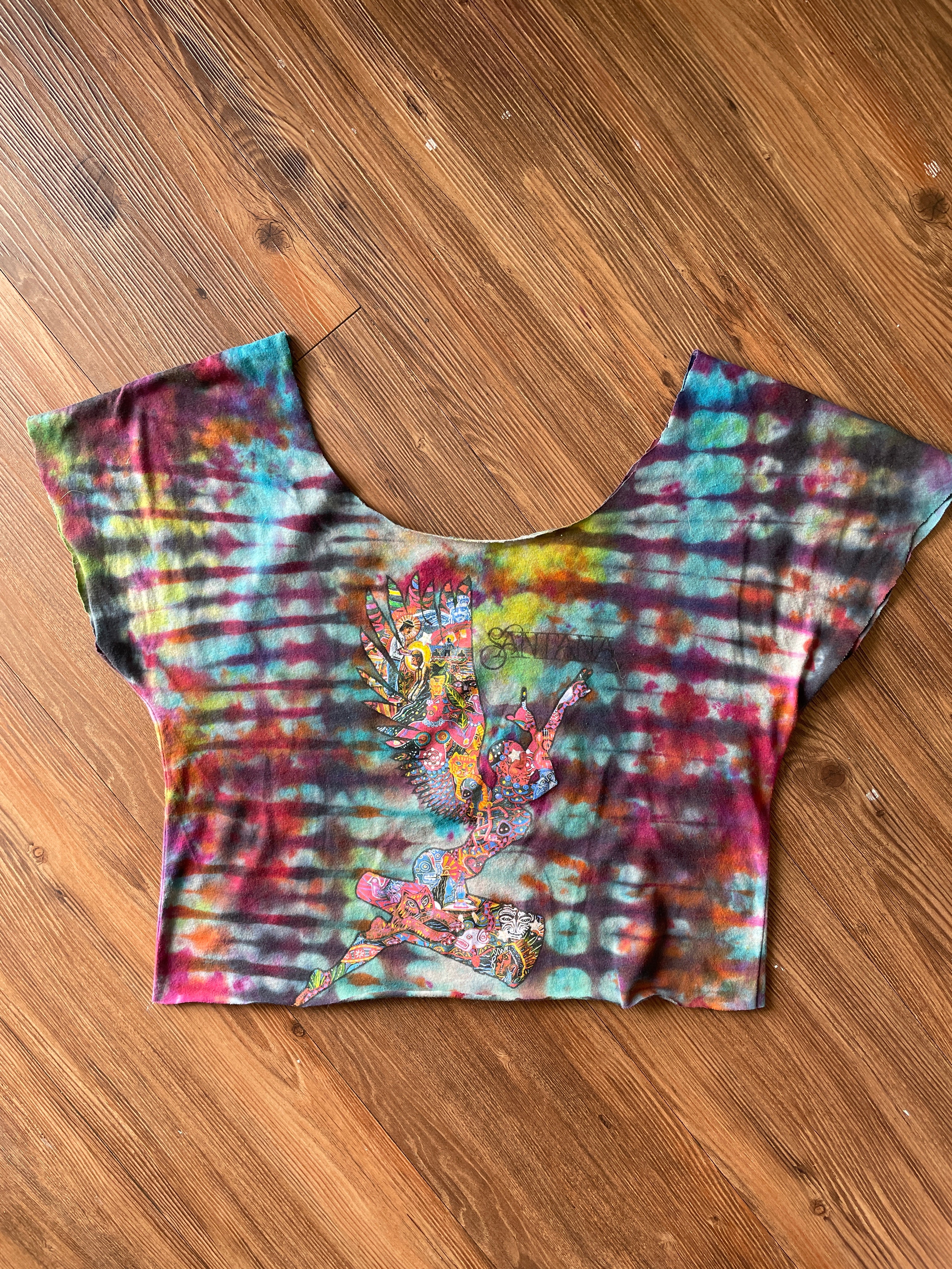 Small Women's Santana Tie Dye Crop Top | Star Wars Tie Dye Short Sleeve
