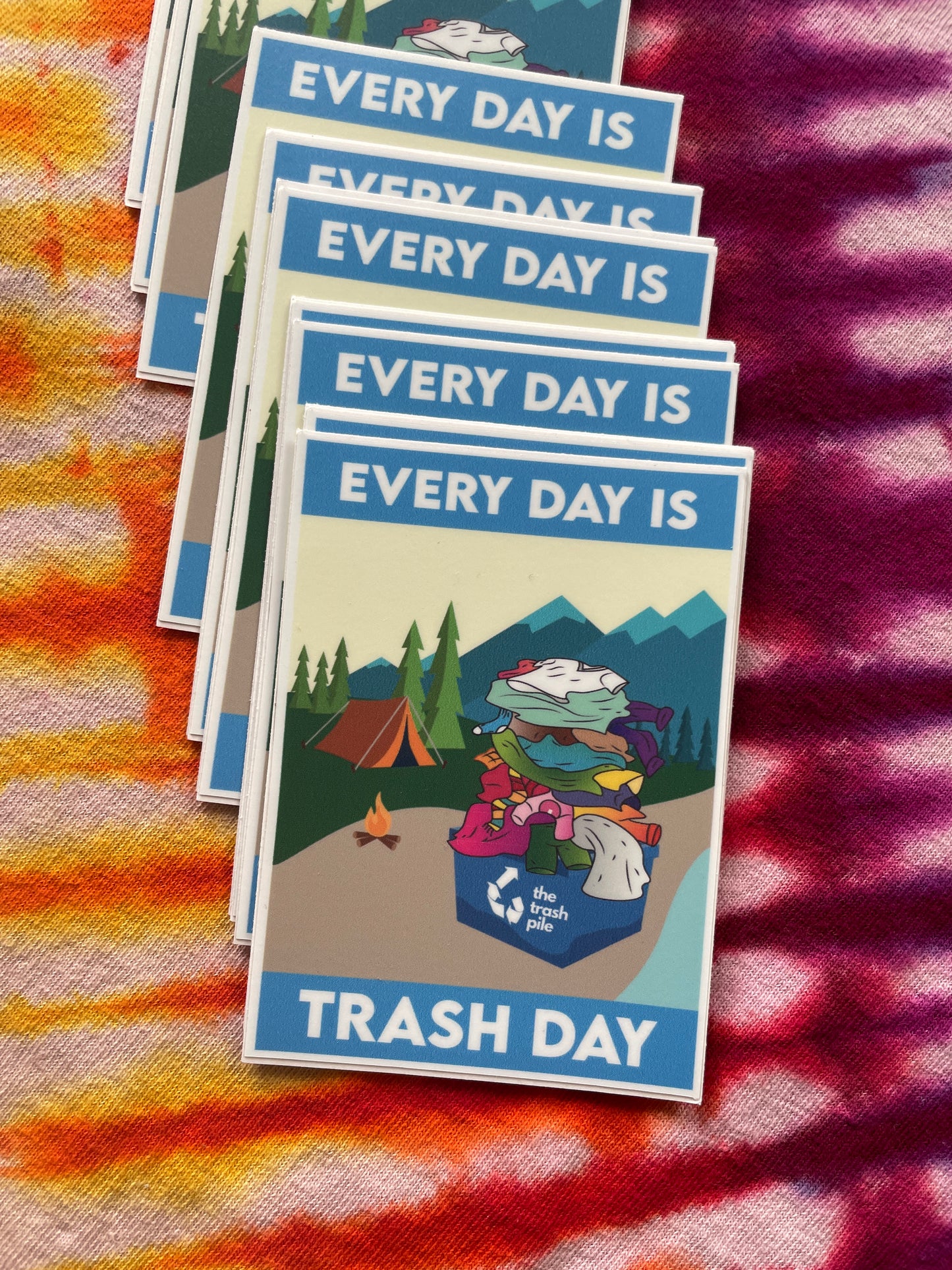 Every Day Is Trash Day Sticker