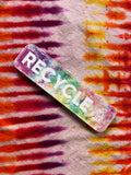 Recycle Tie Dye Bumper Sticker