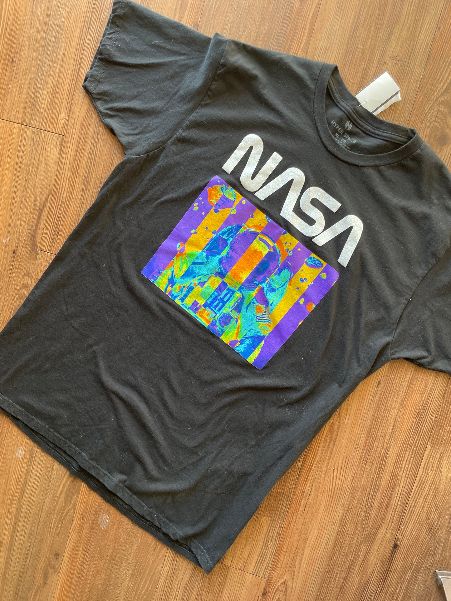 XL Men’s Multicolor NASA Pop Art Short Sleeve T-Shirt | READY TO TIE DYE