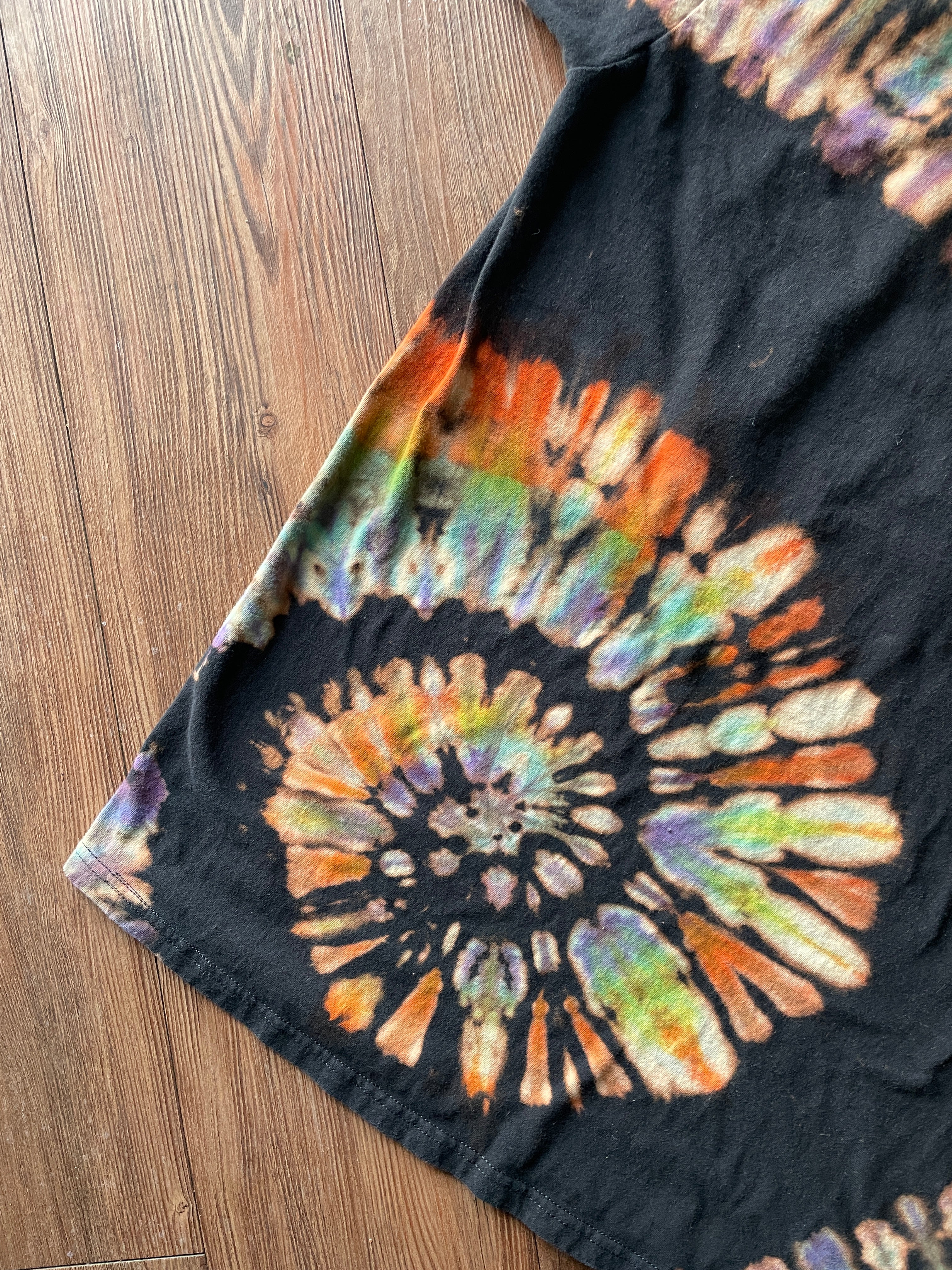 XL Men’s NASA Astronaut Tie Dye Sweatshirt | Pastel Purple Ice Dye Long Sleeve Hoodie