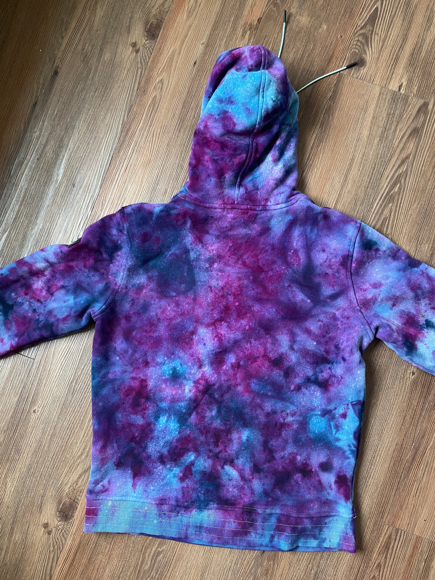 Large Men’s Well Known Galaxy Tie Dye Sweatshirt | Pastel Purple Ice Dye Long Sleeve Hoodie