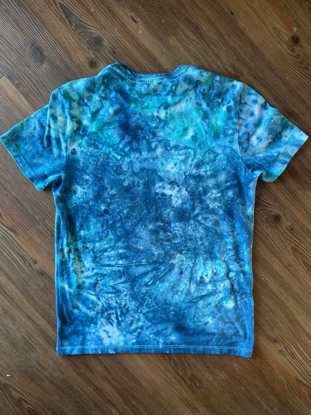 Small Unisex Cassette Tapes Handmade Tie Dye T-Shirt | Old Navy Galaxy Ice Dye Short Sleeve