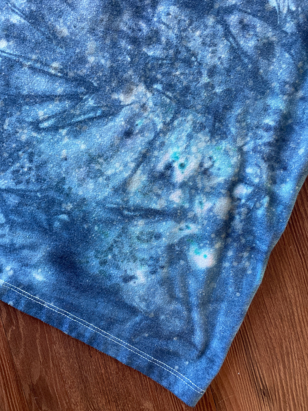 Small Unisex Cassette Tapes Handmade Tie Dye T-Shirt | Old Navy Galaxy Ice Dye Short Sleeve