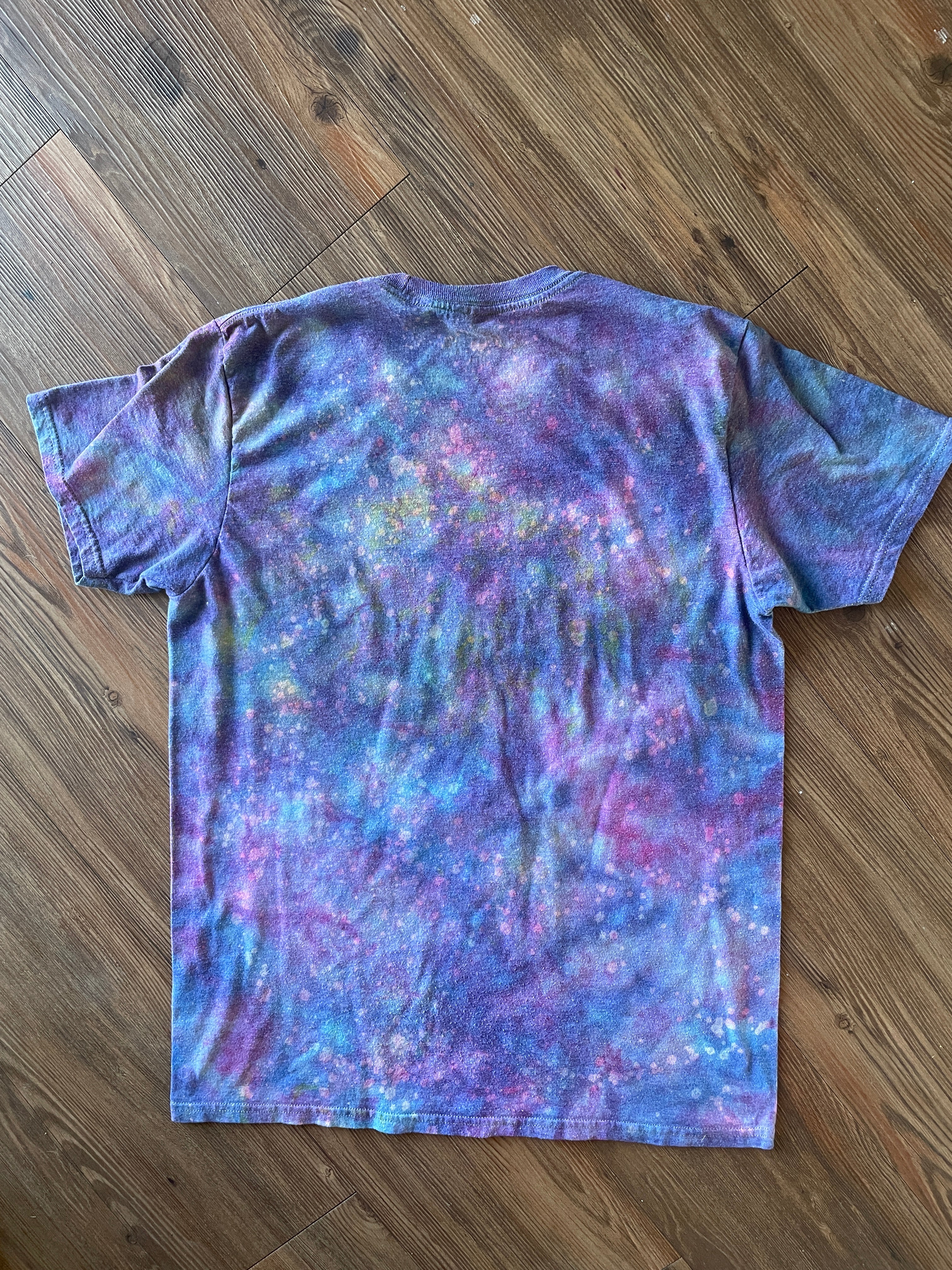 Medium Women’s Save Ferris Handmade Galaxy Tie Dye T-Shirt | Ferris Bueller’s Day Off Reverse Galaxy Short Sleeve