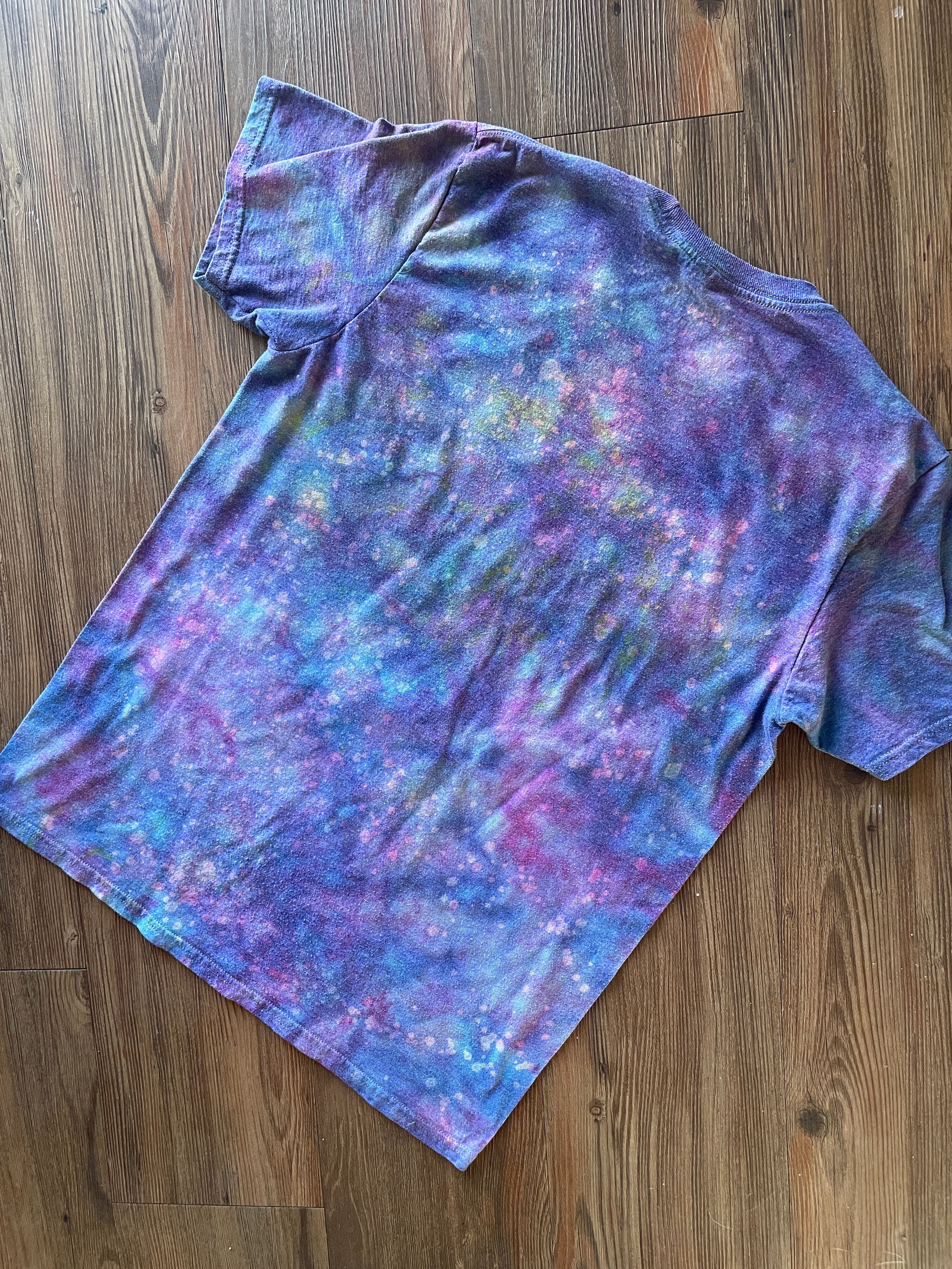 Medium Women’s Save Ferris Handmade Galaxy Tie Dye T-Shirt | Ferris Bueller’s Day Off Reverse Galaxy Short Sleeve