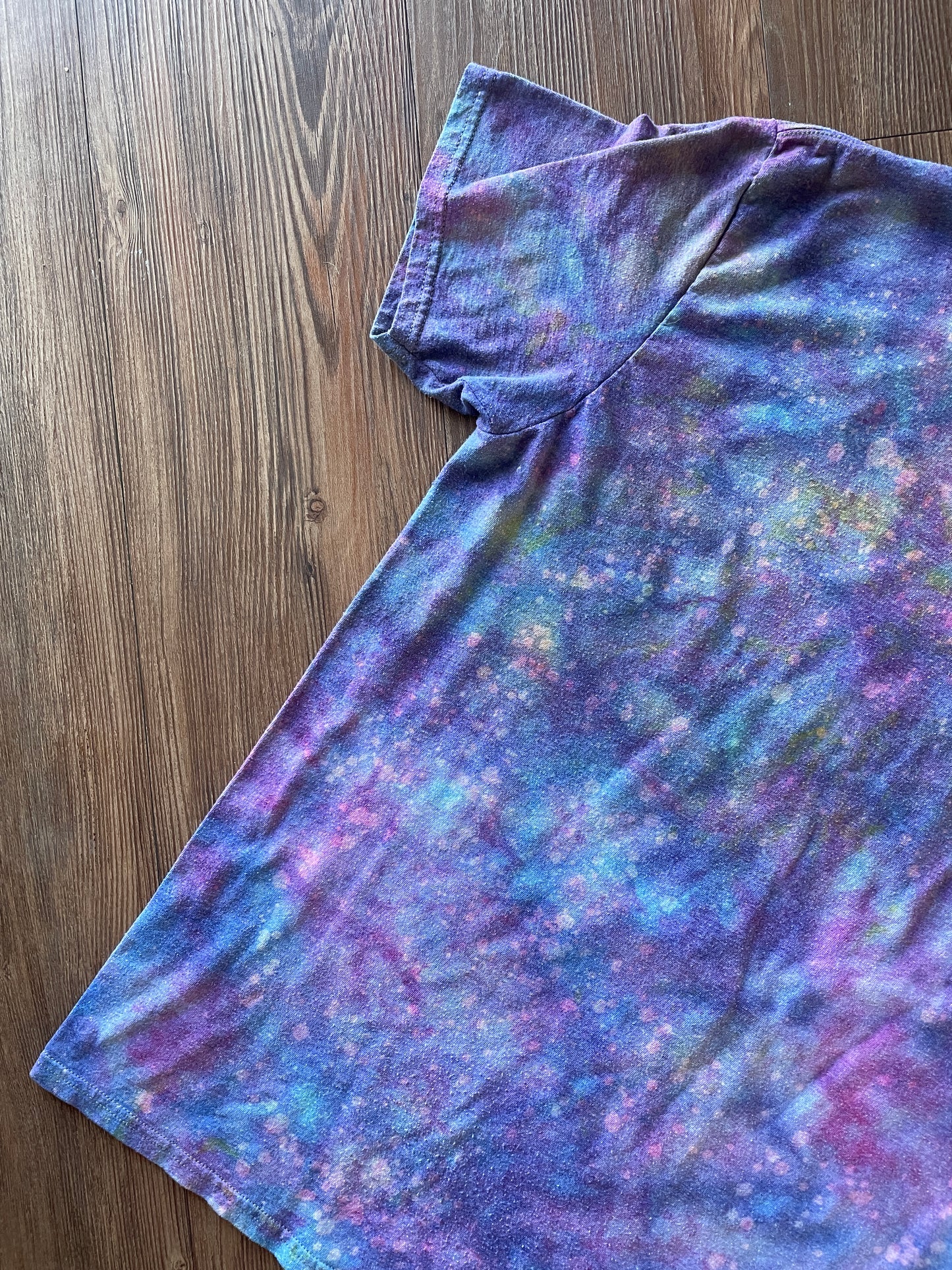 Medium Women’s Save Ferris Handmade Galaxy Tie Dye T-Shirt | Ferris Bueller’s Day Off Reverse Galaxy Short Sleeve