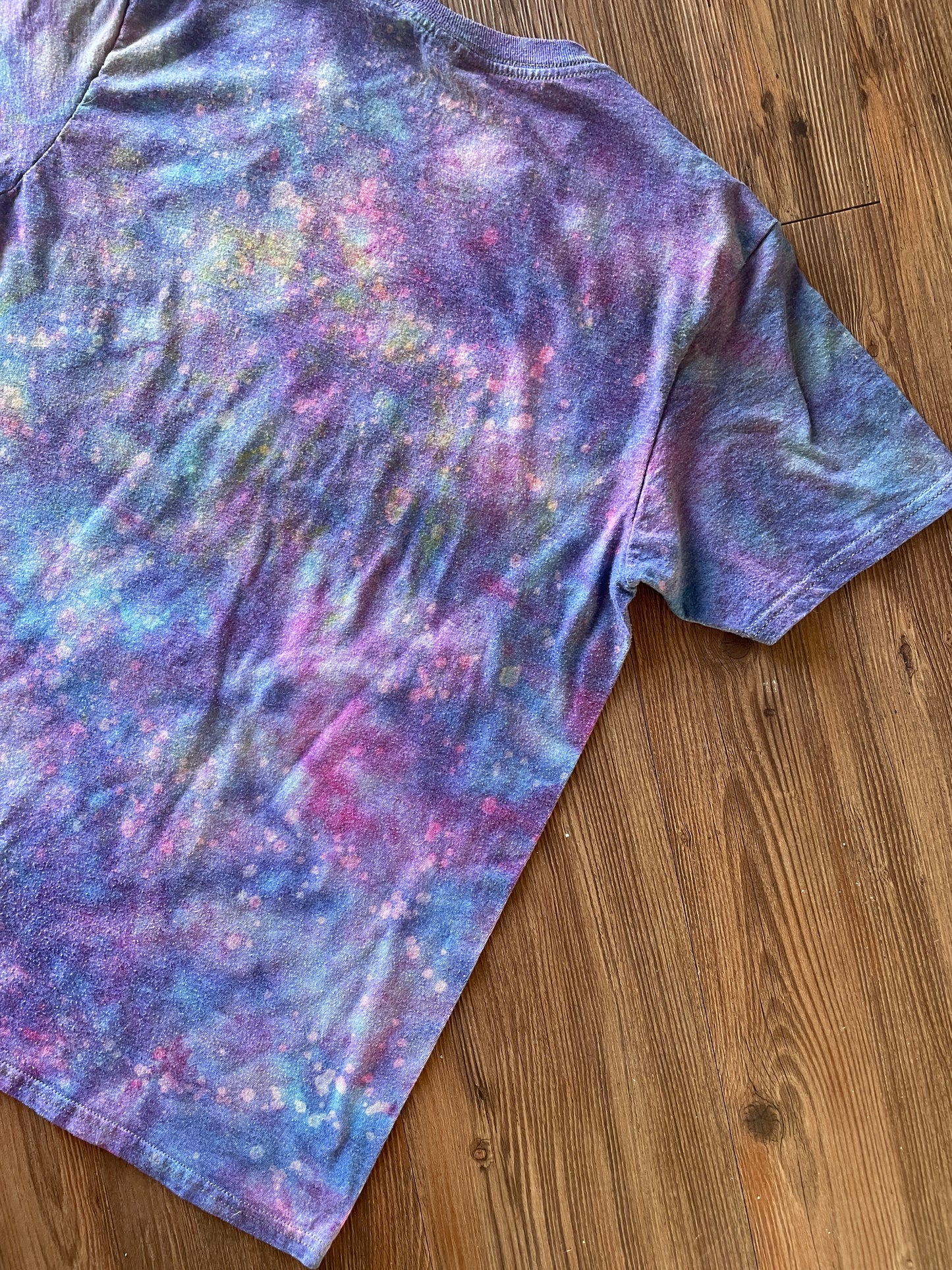 Medium Women’s Save Ferris Handmade Galaxy Tie Dye T-Shirt | Ferris Bueller’s Day Off Reverse Galaxy Short Sleeve