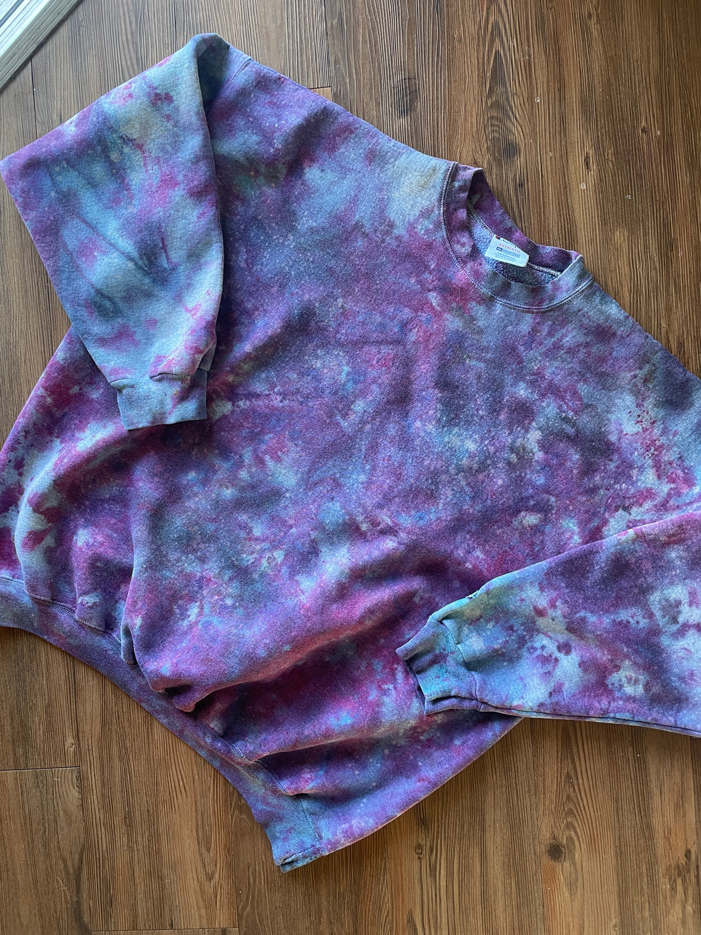 3XL Men’s Champion Galaxy Dye Handmade Tie Dye Sweatshirt